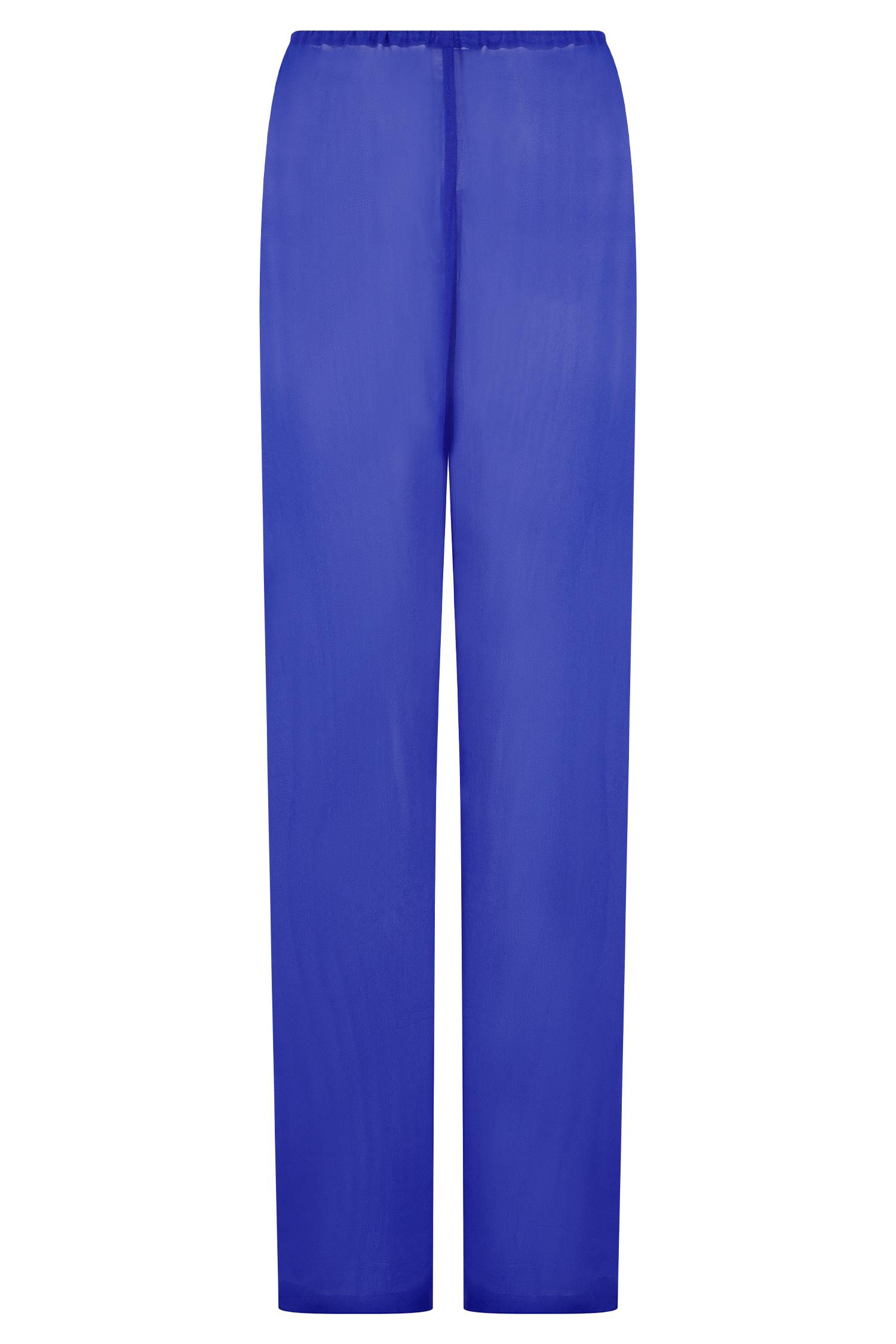 Tonya Sheer Straight Leg Pant - Cobalt Blue Product Image