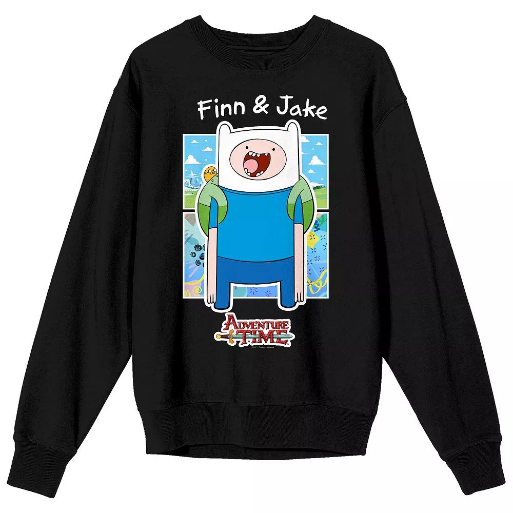 Men's Adventure Time Finn & Jake Long Sleeve Graphic Tee,  Product Image