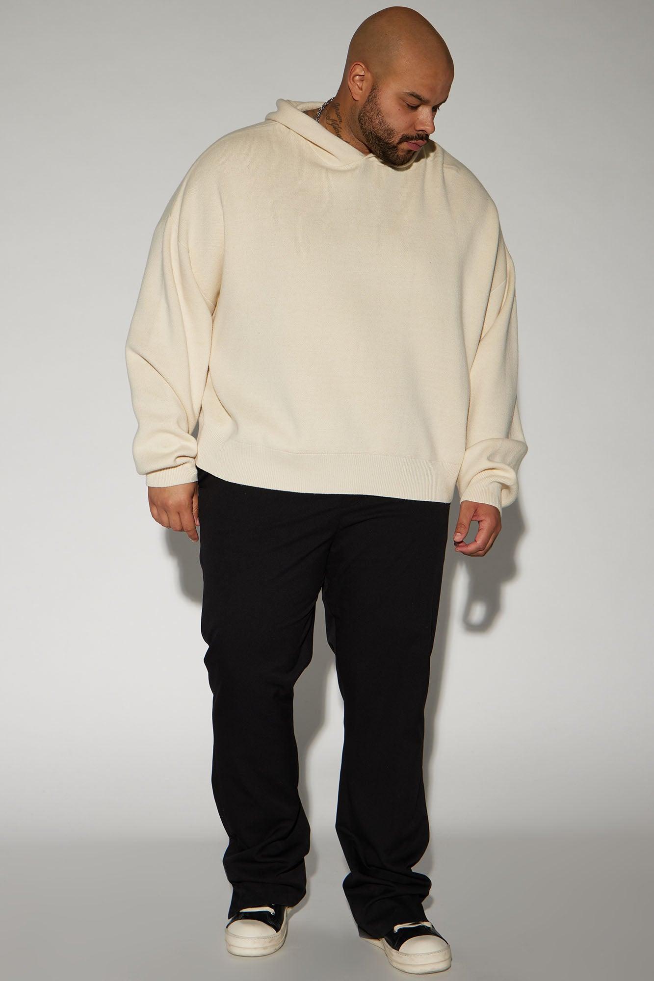 In My Feels Heavyweight Cropped Sweater Hoodie - Off White Product Image
