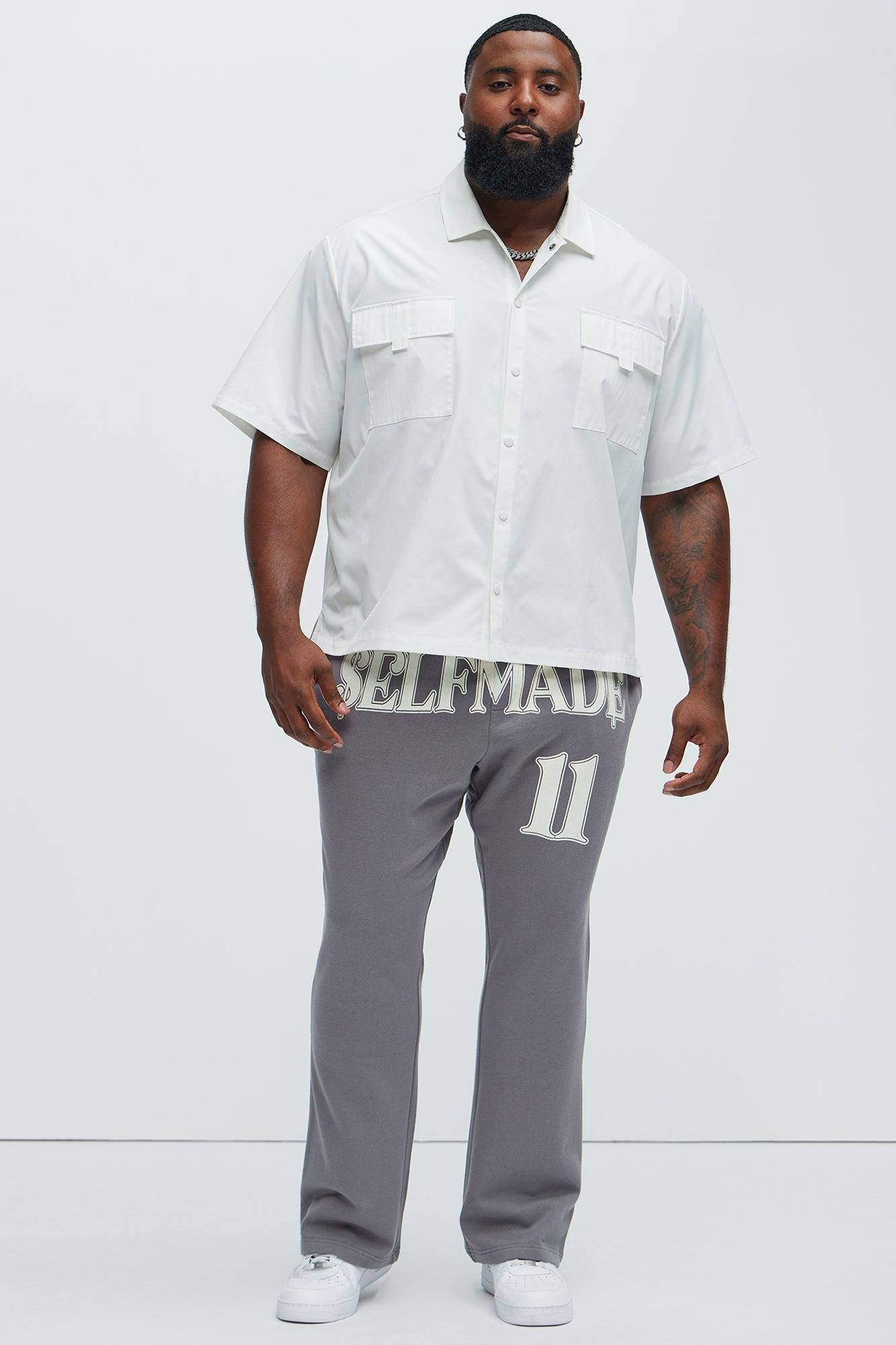 Tyson Self Made Skinny Flare Sweatpants - Grey Product Image
