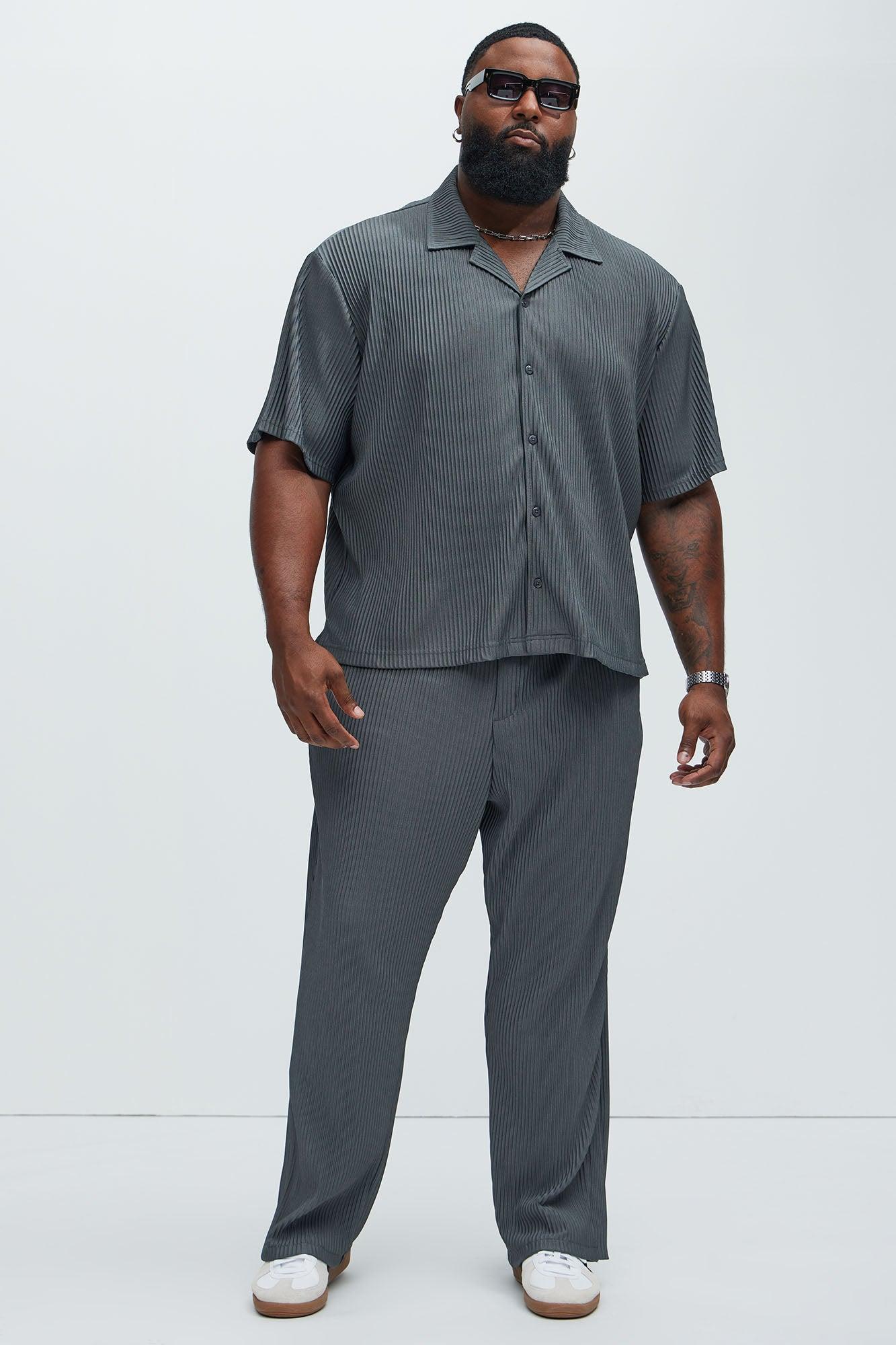 Potential Pleated Shirt - Grey Product Image