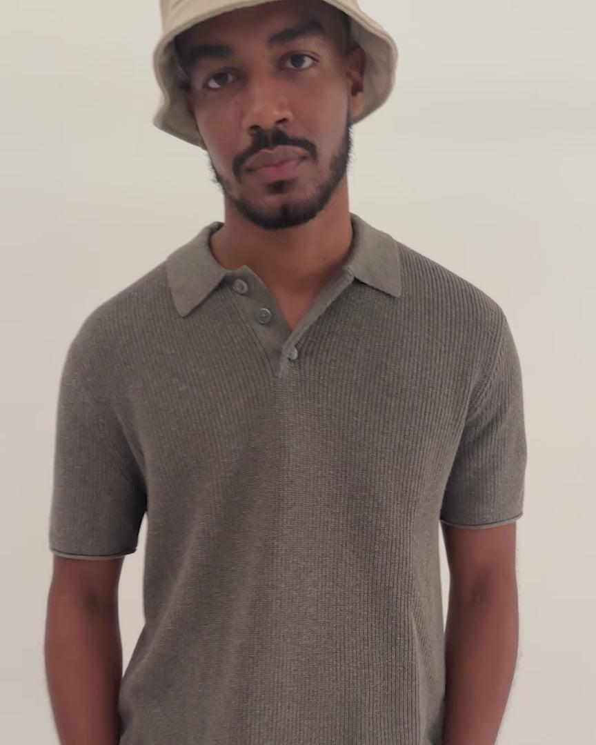 Eastwood Polo in Cotton Linen Product Image