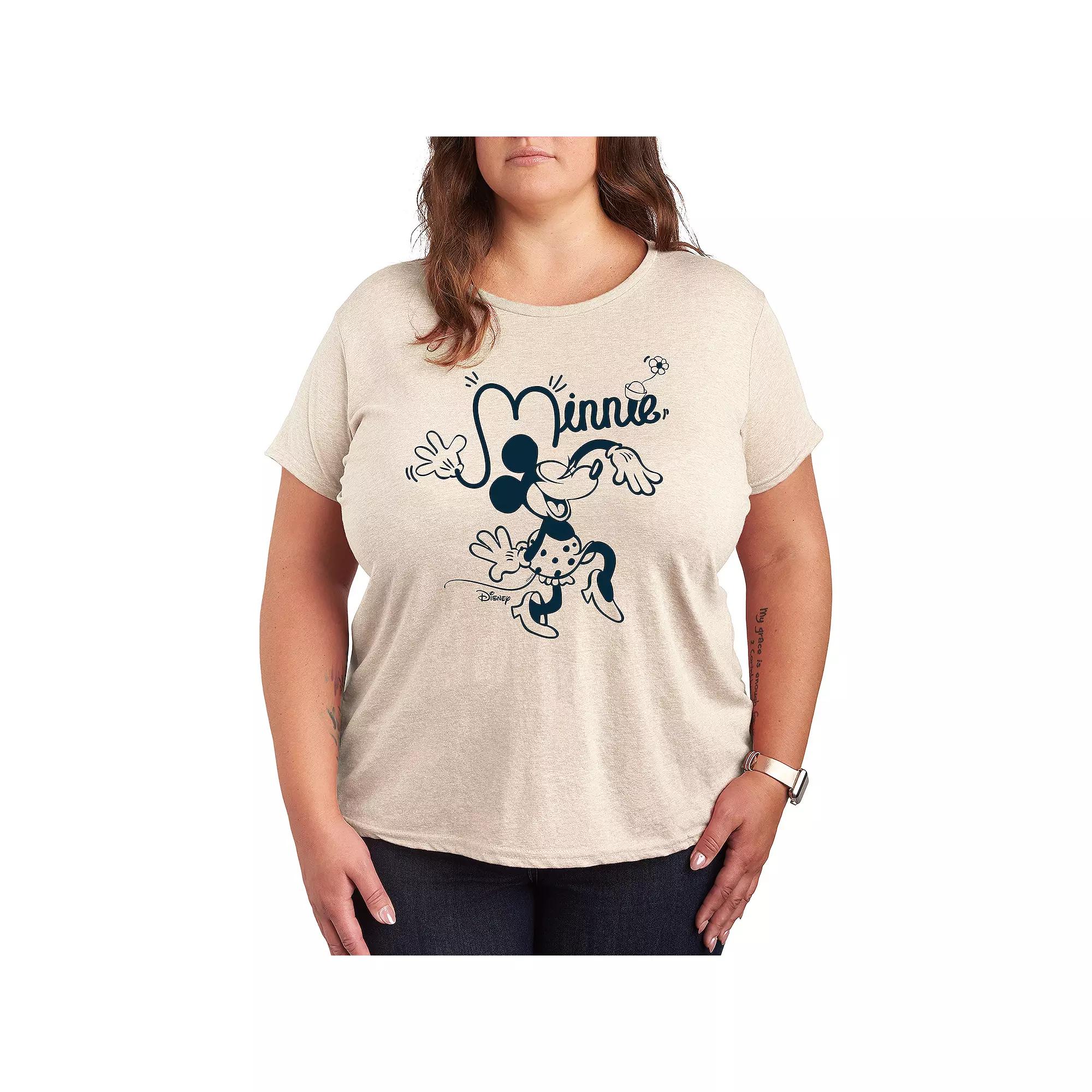 Disney's Minnie Mouse Plus Fun Graphic Tee, Women's,  Product Image