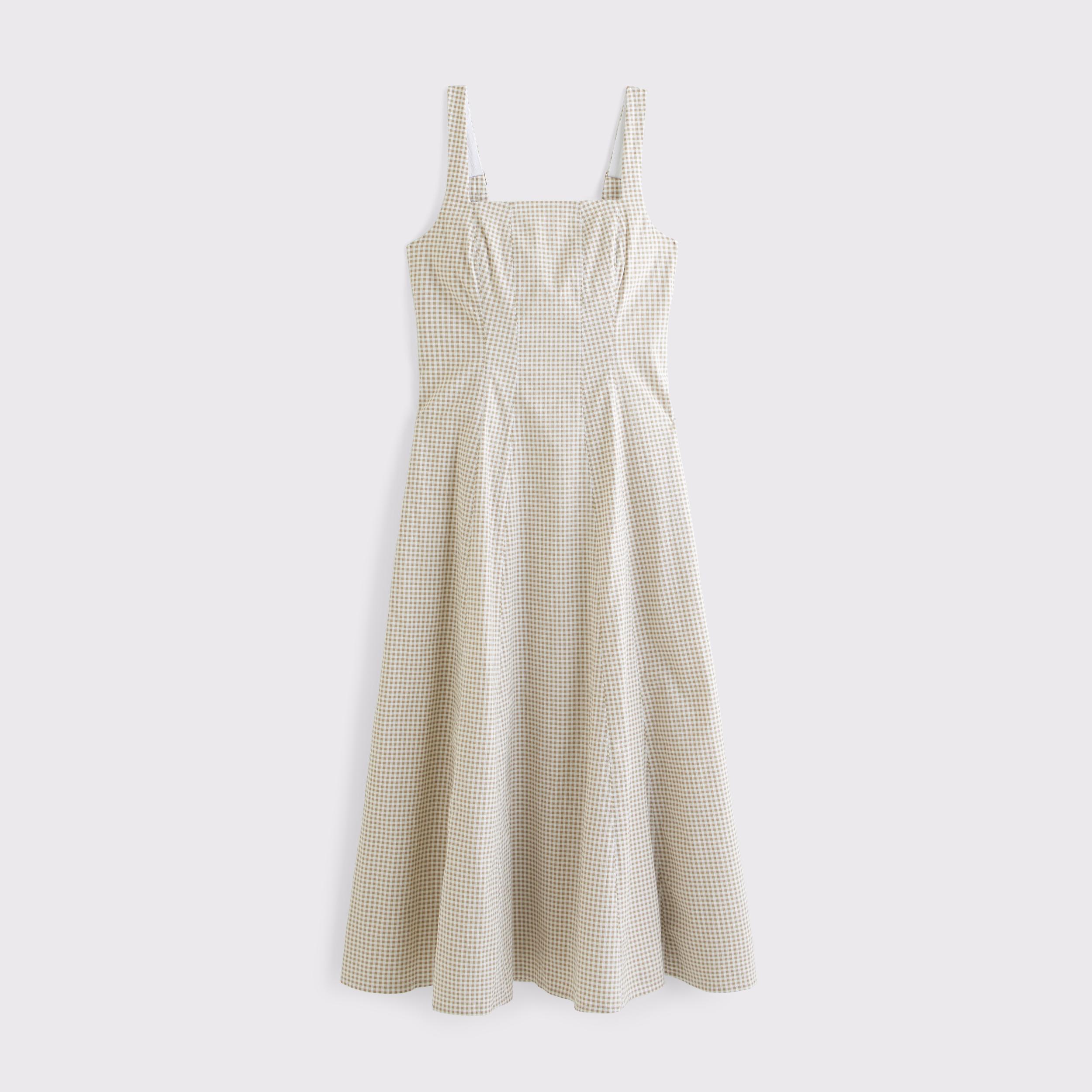 The A&F Mila Stretch Midi Dress Product Image