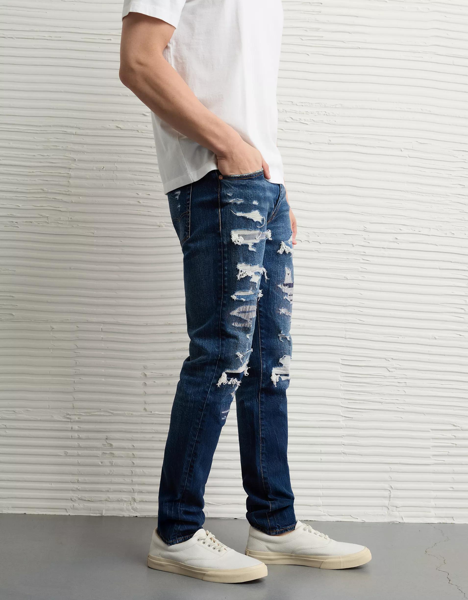 AE AirFlex+ Patched Skinny Jean Product Image