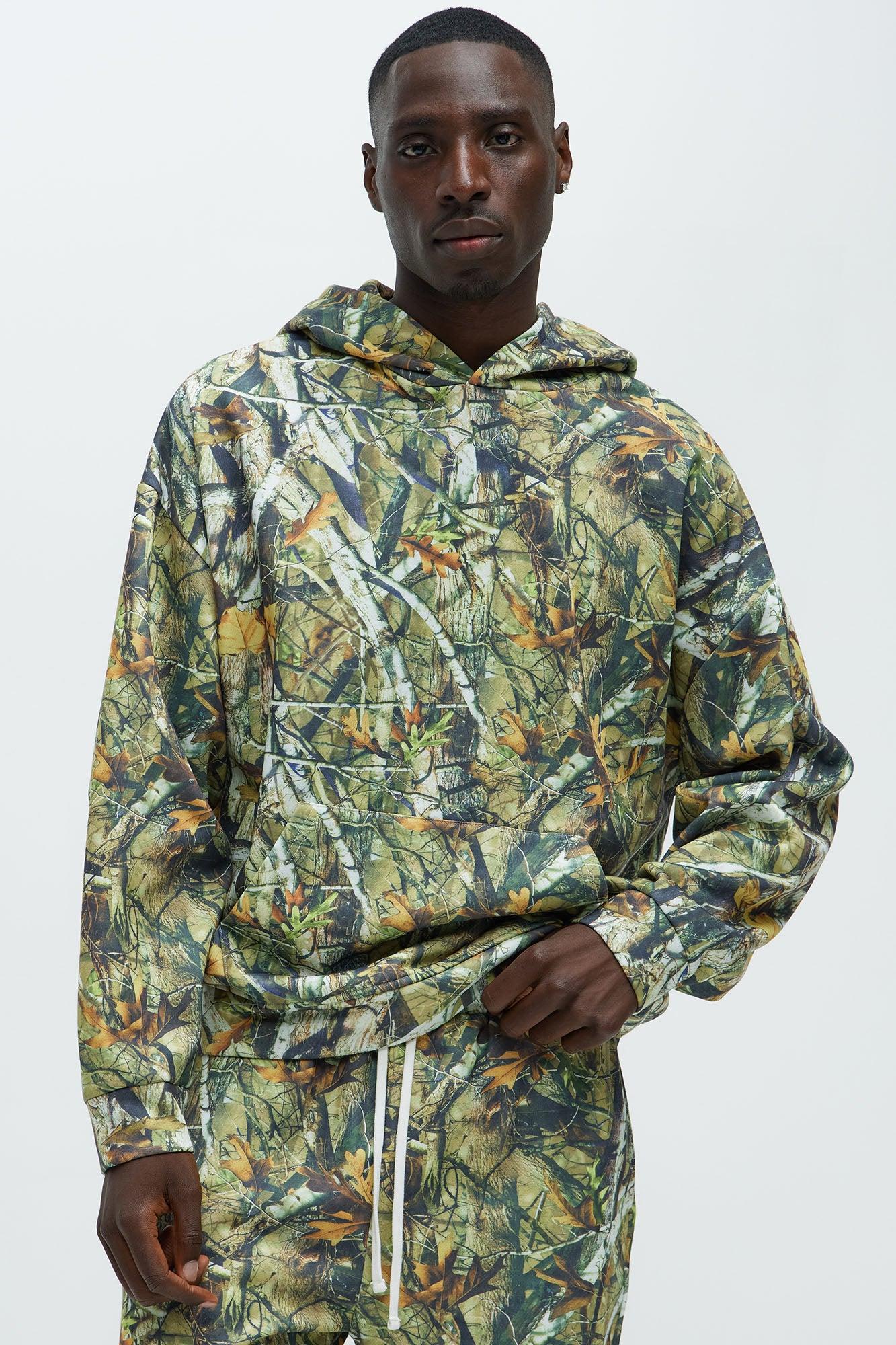 Deep Hills Camo Oversized Hoodie - Camouflage Product Image