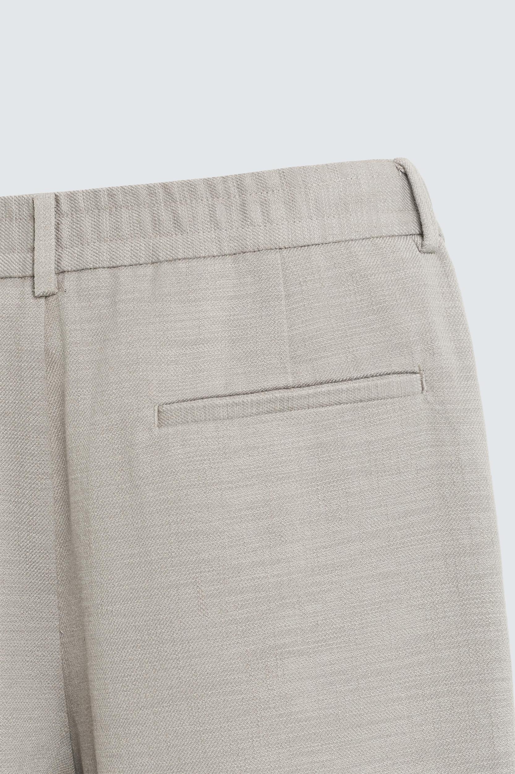 TEXTURED REGULAR FIT PANTS Product Image