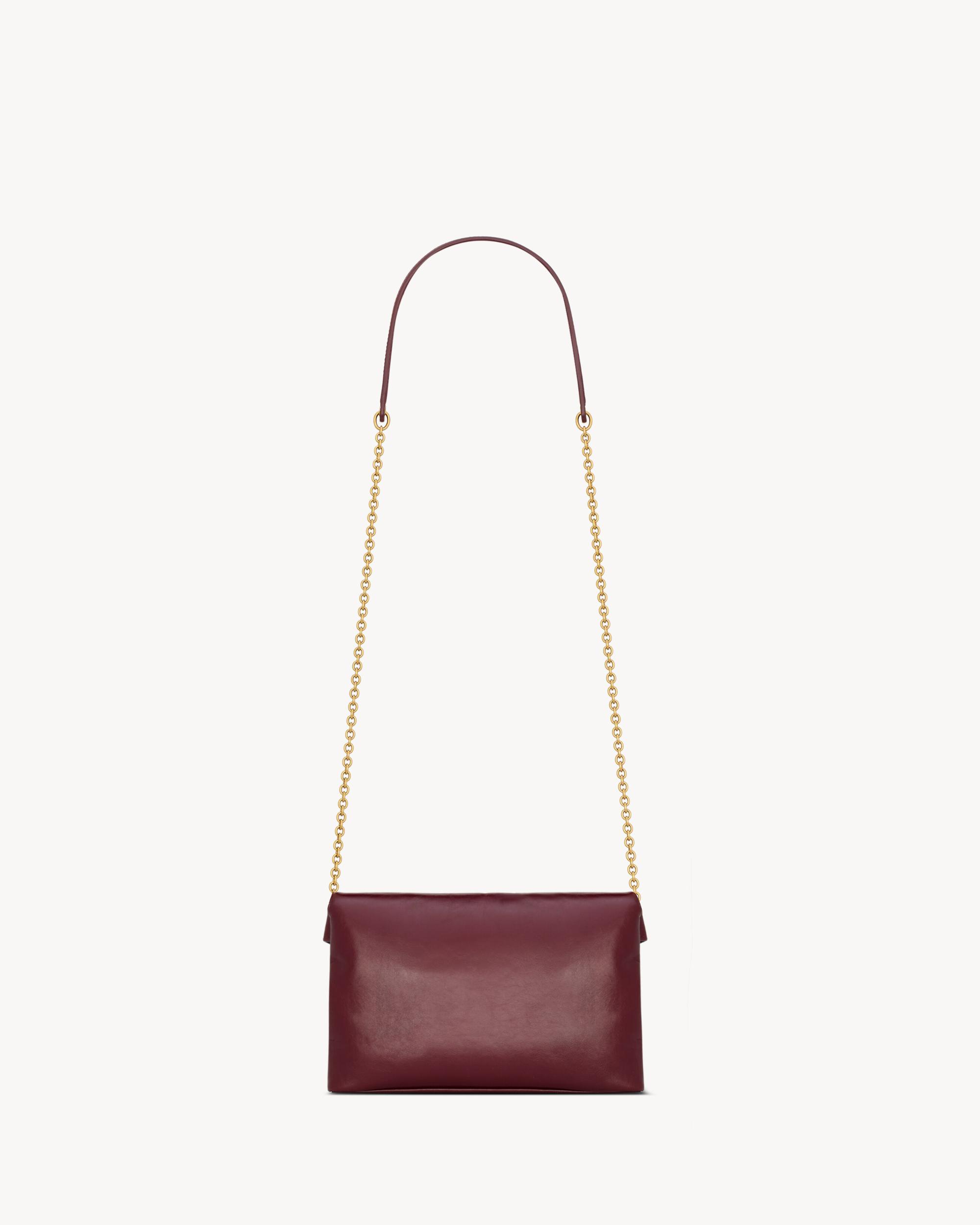 CASSANDRE chain pouch in shiny leather Product Image