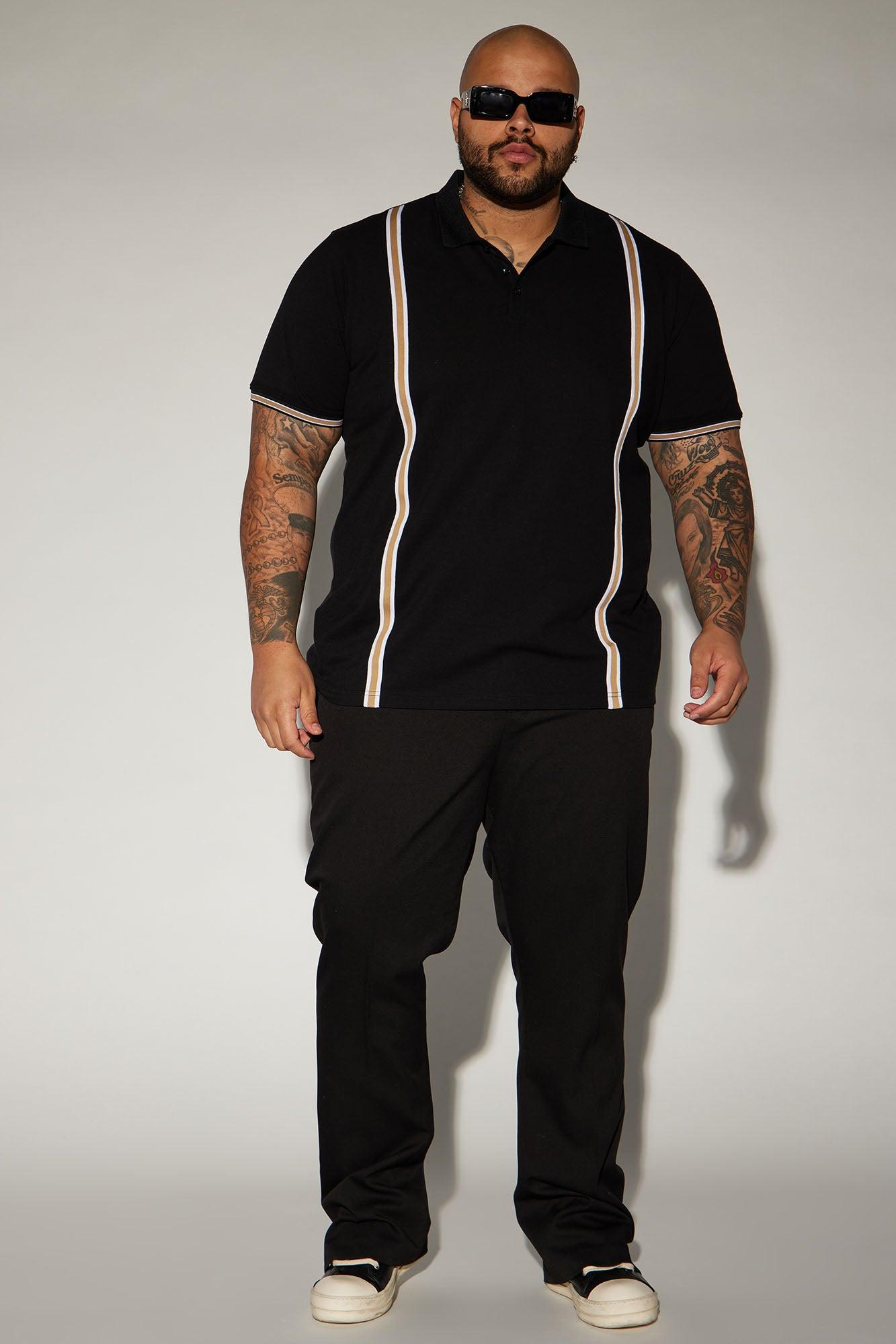 Sensational Short Sleeve Polo - Black/combo Product Image