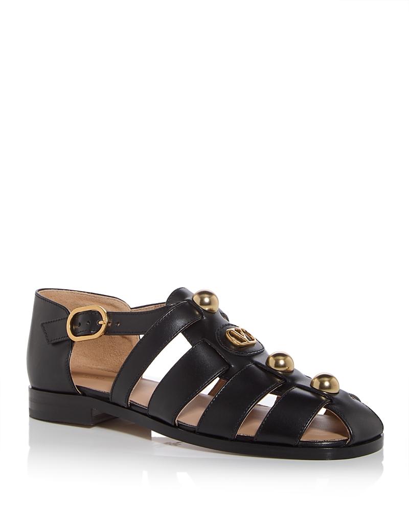 Valentino Garavani Womens VLogo Embellished Strappy Sandals Product Image