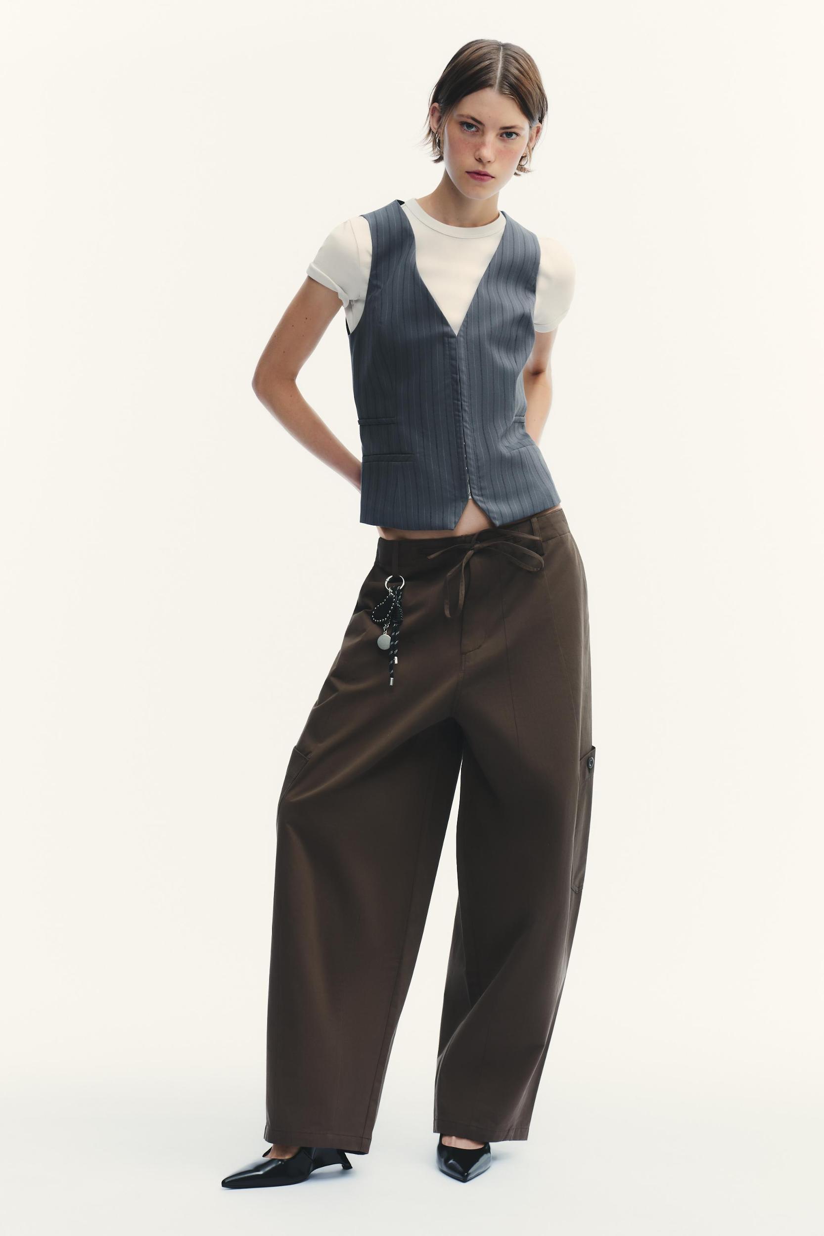 PINSTRIPE TOP VEST Product Image