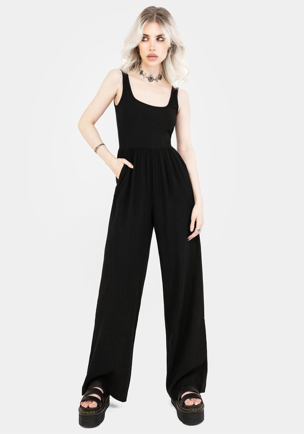 Herne Contrast Wide Leg Jumpsuit Product Image