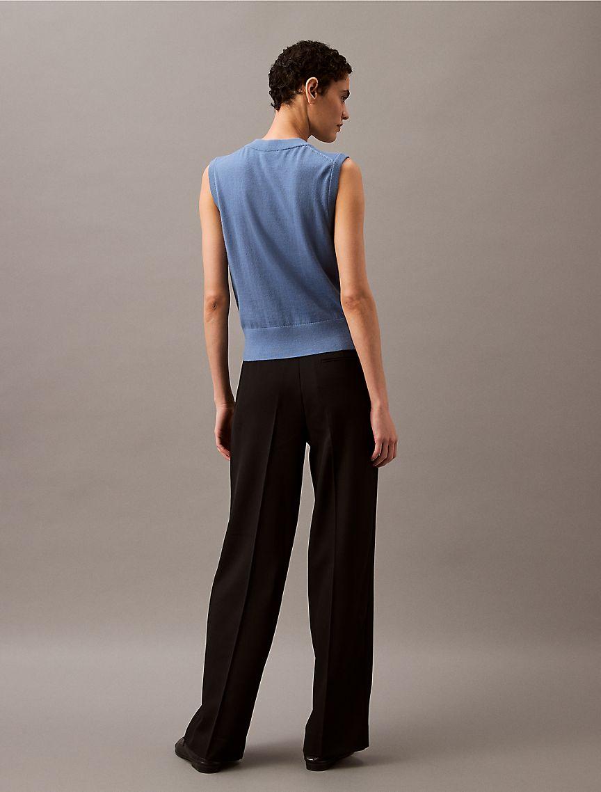 Soft Crepe Pleated Trouser Product Image