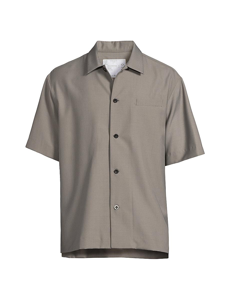 Mens Wool-Blend Suiting Shirt Product Image