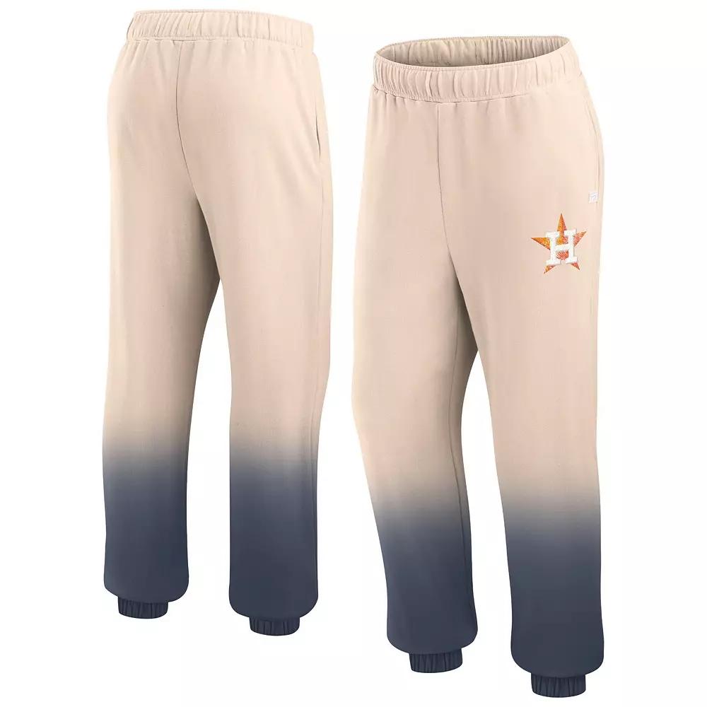 Women's Fanatics Branded Tan/Navy Houston Astros Luxe Ombre Lounge Pants,  Product Image