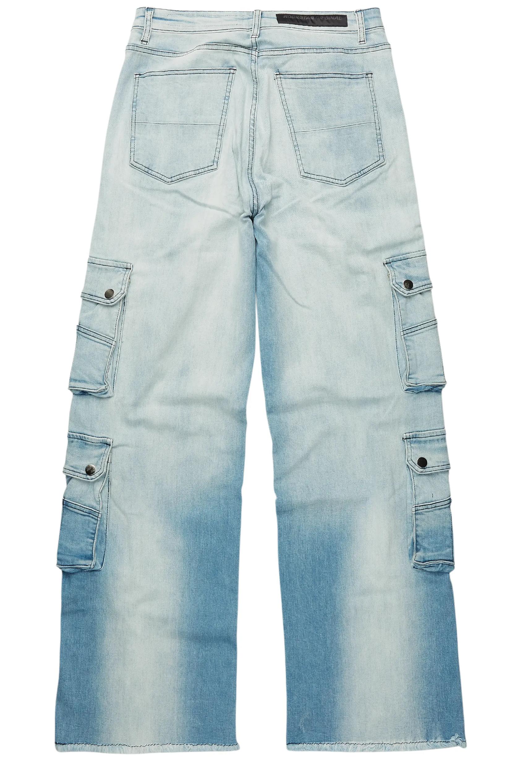 Keylor Light Blue Baggy Fit Jean Male Product Image