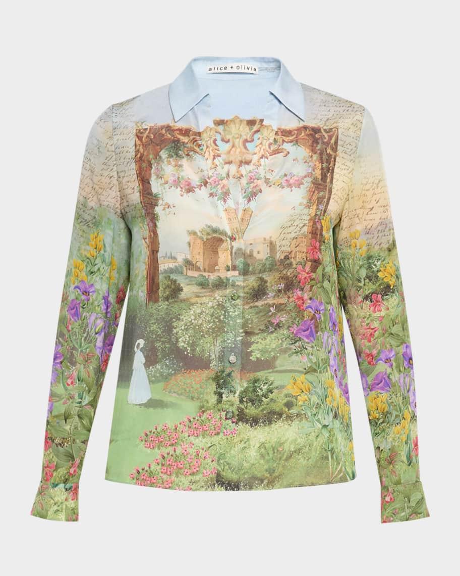 Dusk to Dawn Eloise Button-Front Blouse Product Image