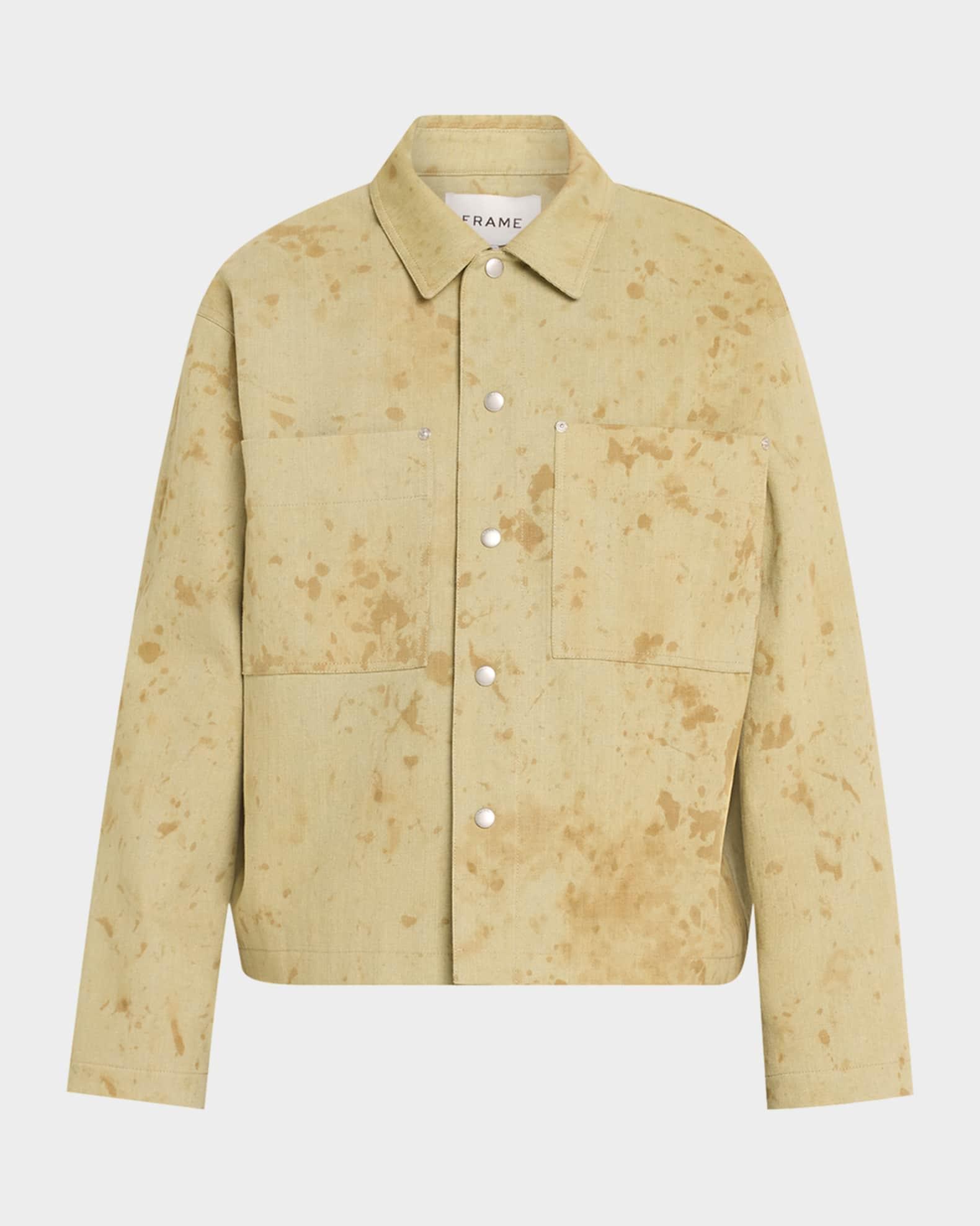 Men's Painted Denim Overshirt Product Image