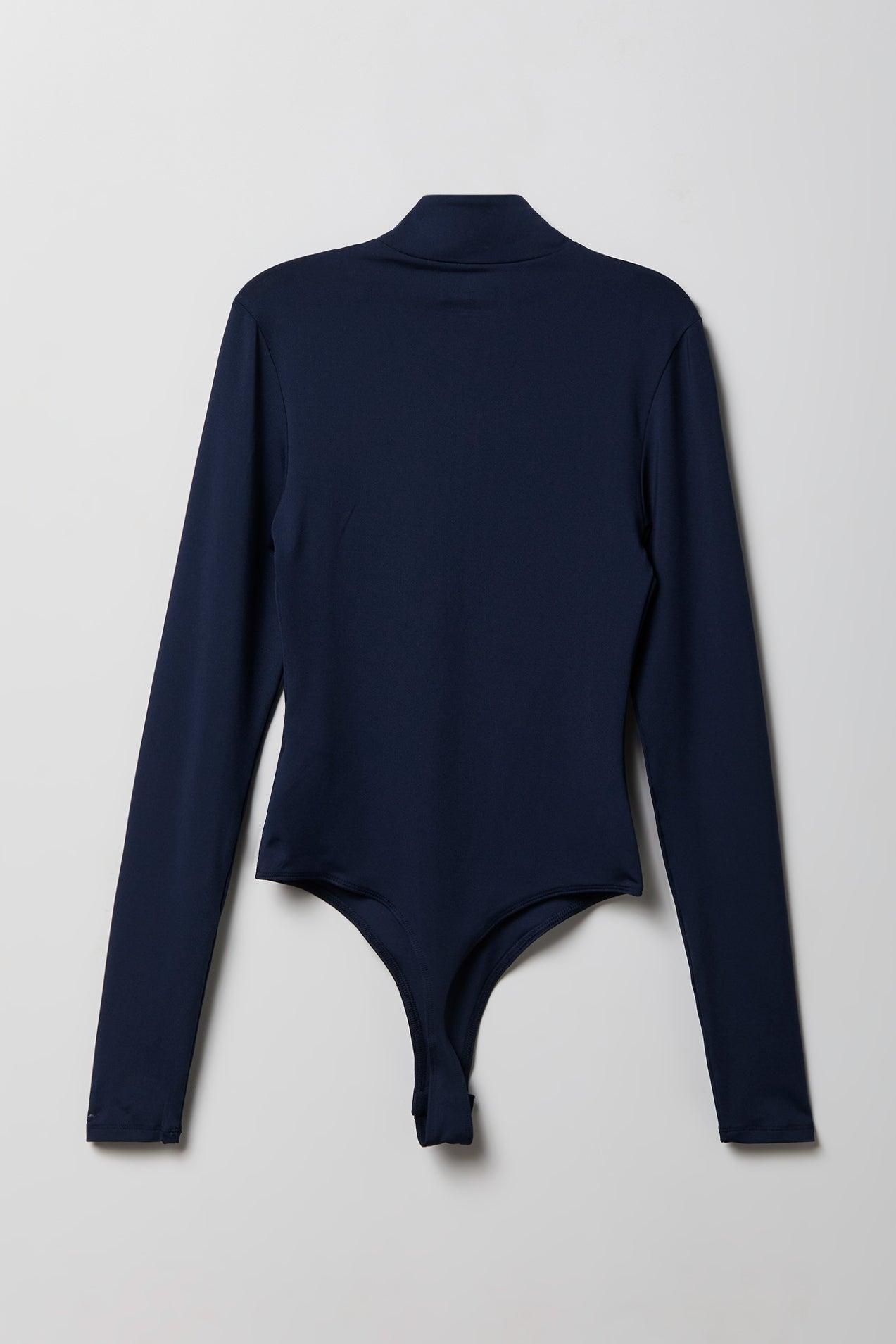 Contour Half Zip Long Sleeve Bodysuit Female Product Image