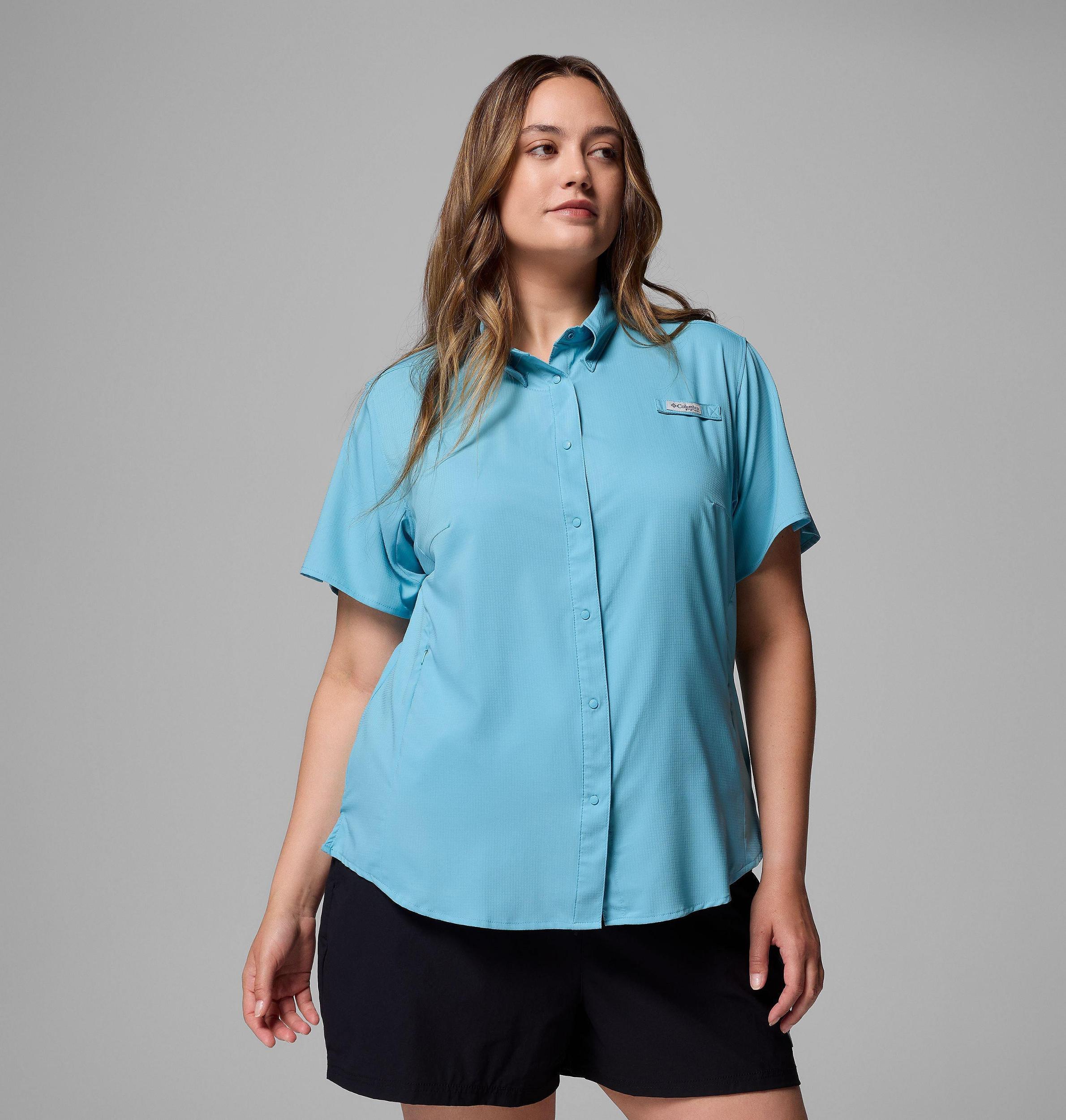 Columbia Womens PFG Tamiami II Short Sleeve Shirt - Plus Size- Product Image