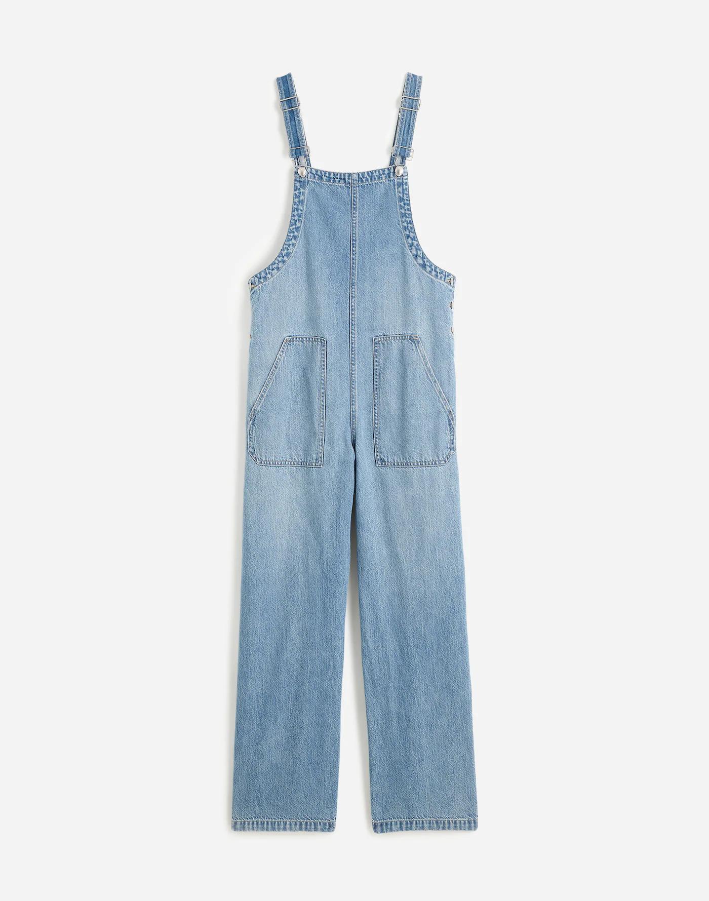 Wide-Leg Overalls in Ashbury Wash: Airy Denim Edition Product Image