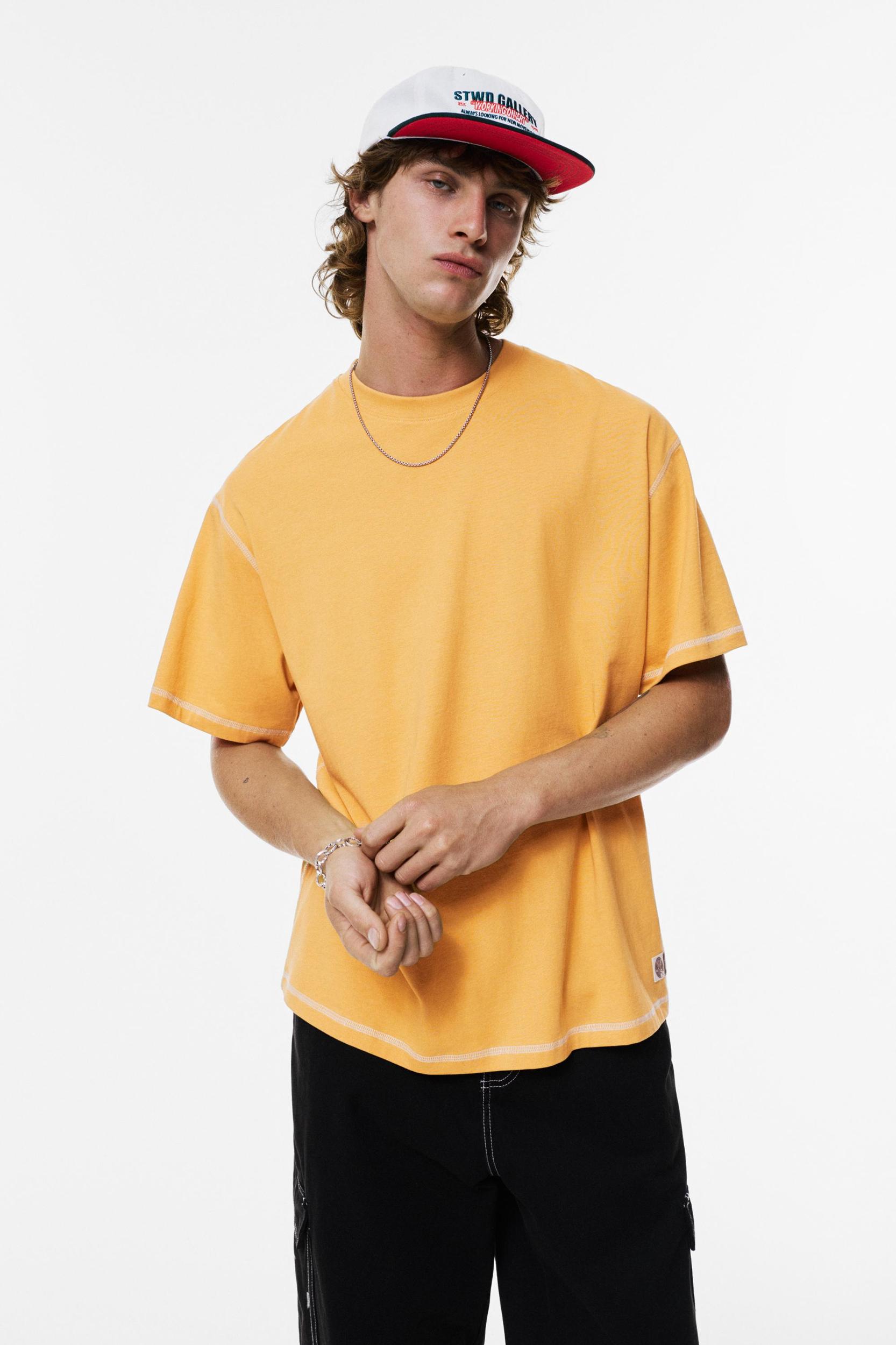 Contrast stitch T-shirt Product Image