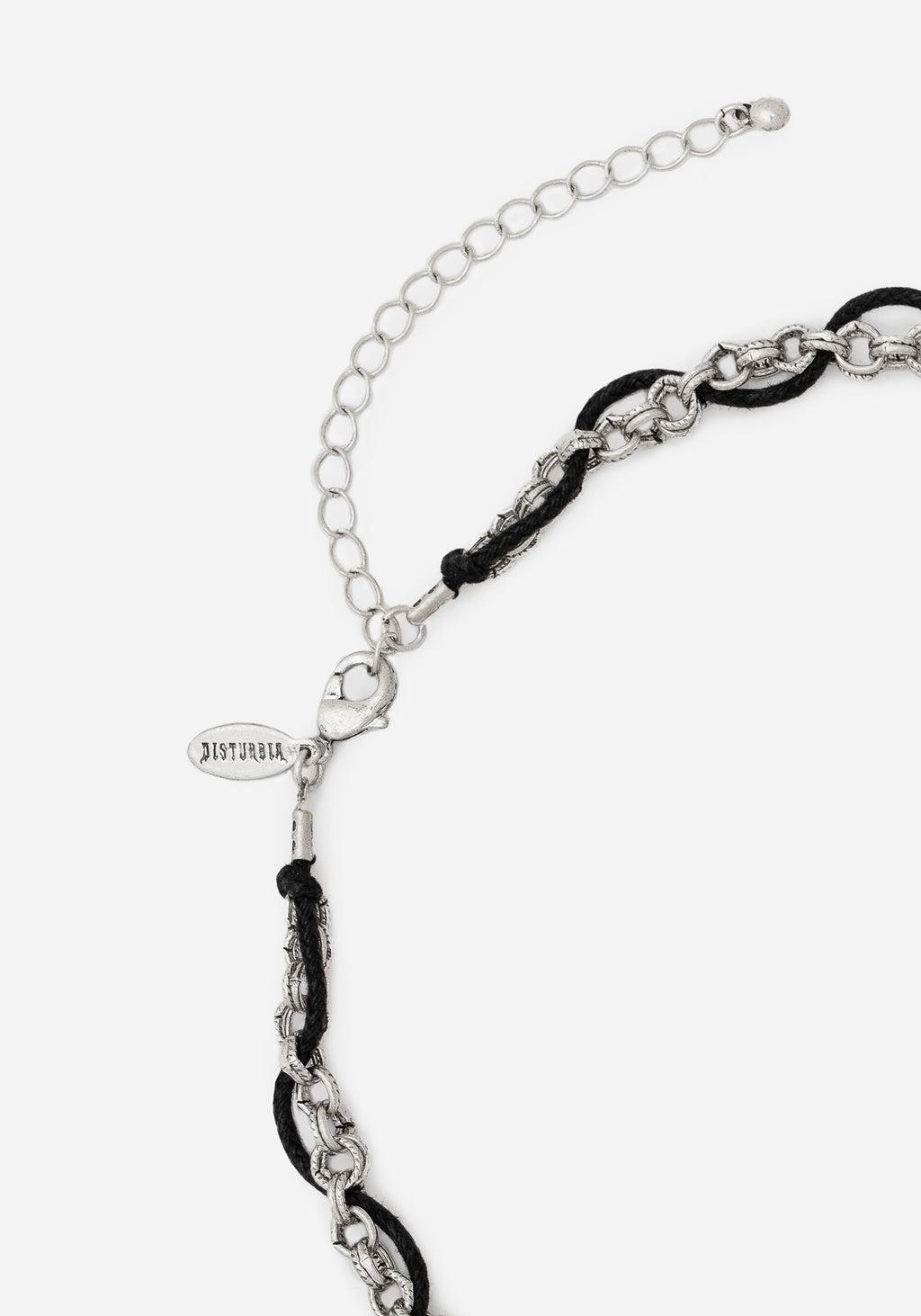 Catkin Cord Weave Cross Choker Product Image
