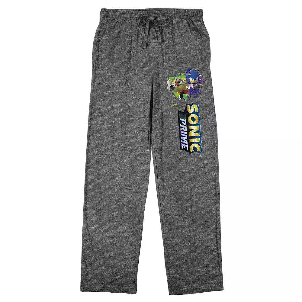 Men's Sonic Prime Sonic Pajama Pants, Size: XL, Gray Product Image