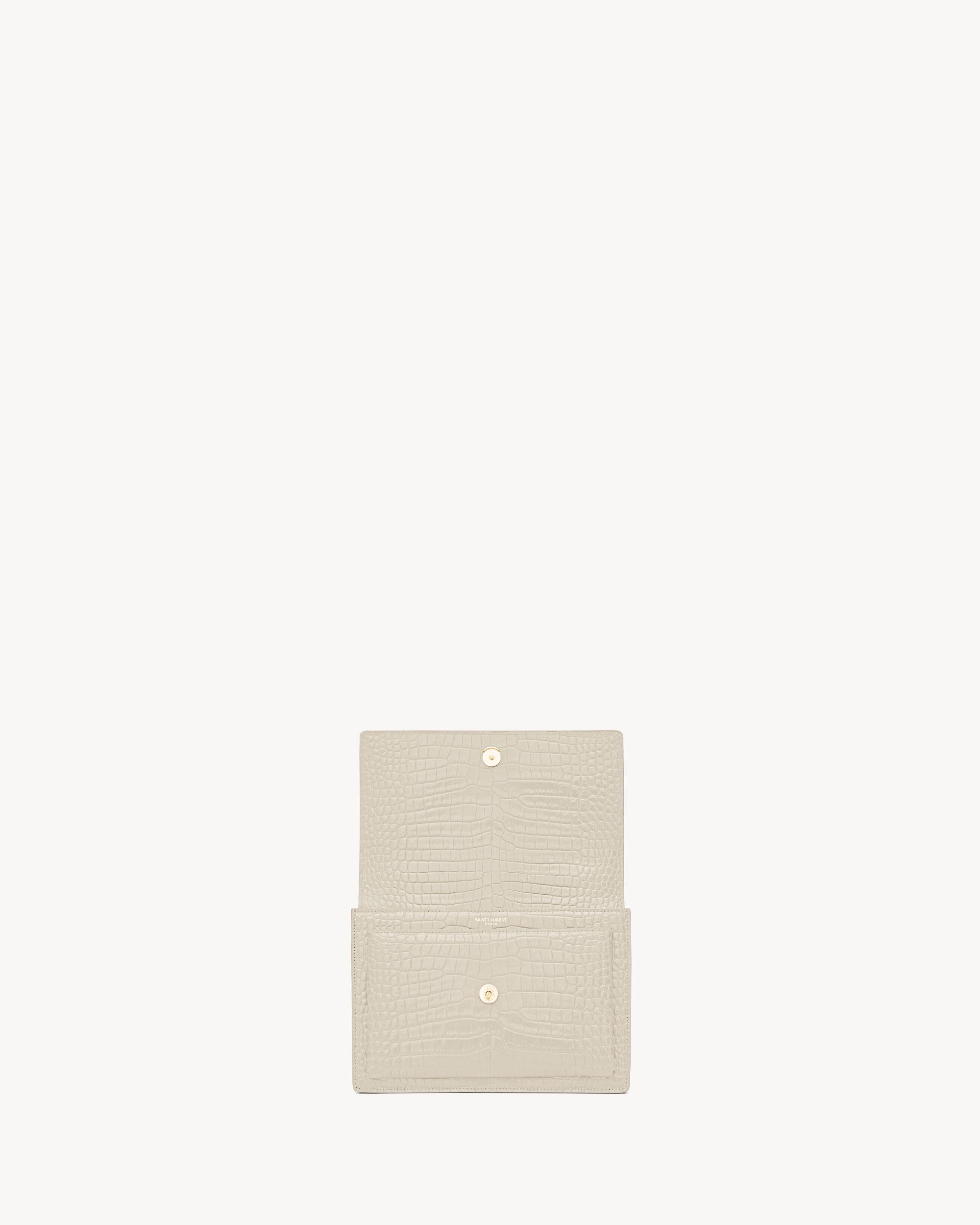 SUNSET MEDIUM IN CROCODILE-EMBOSSED LEATHER Product Image