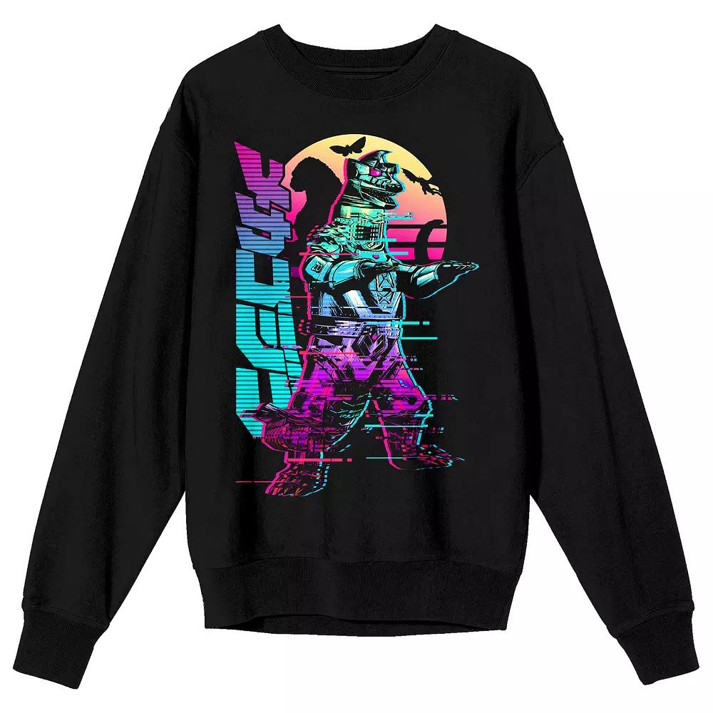 Men's Godzilla Kanji Title Long Sleeve Graphic Tee,  Product Image