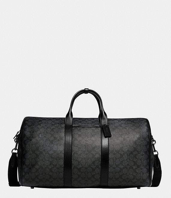 COACH Gotham Signature Coated Canvas And Refined Calfskin Leather Duffel Bag Product Image