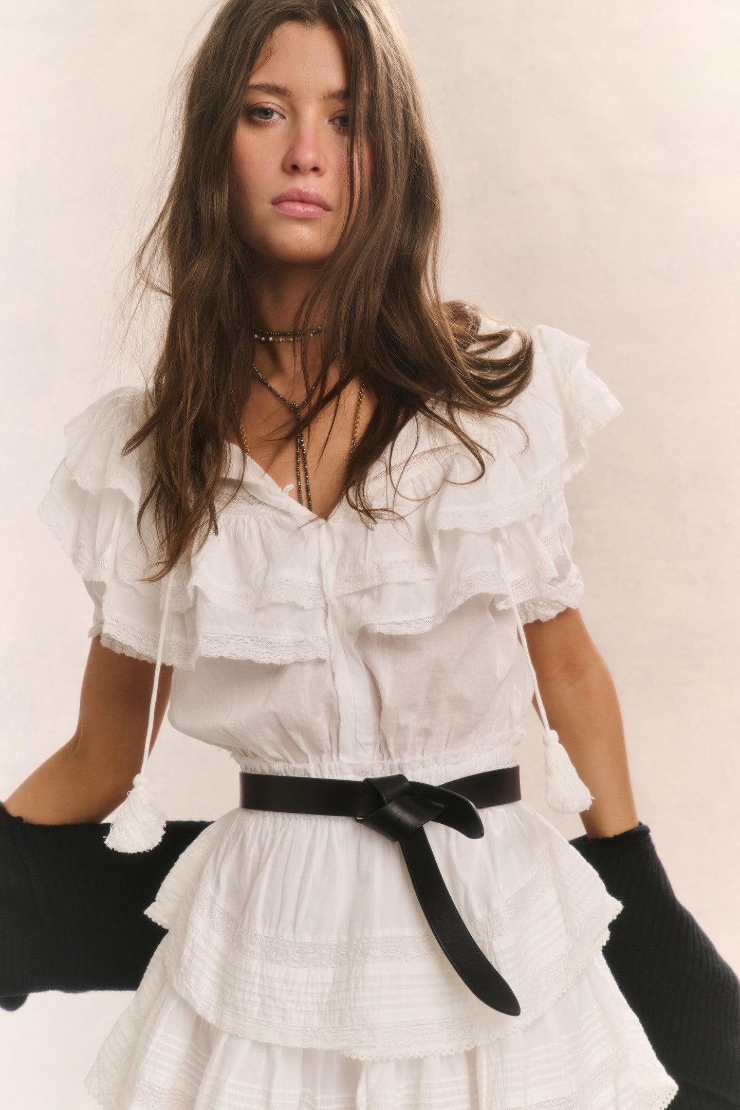 Liv Cotton Ruffled Heritage Dress Product Image