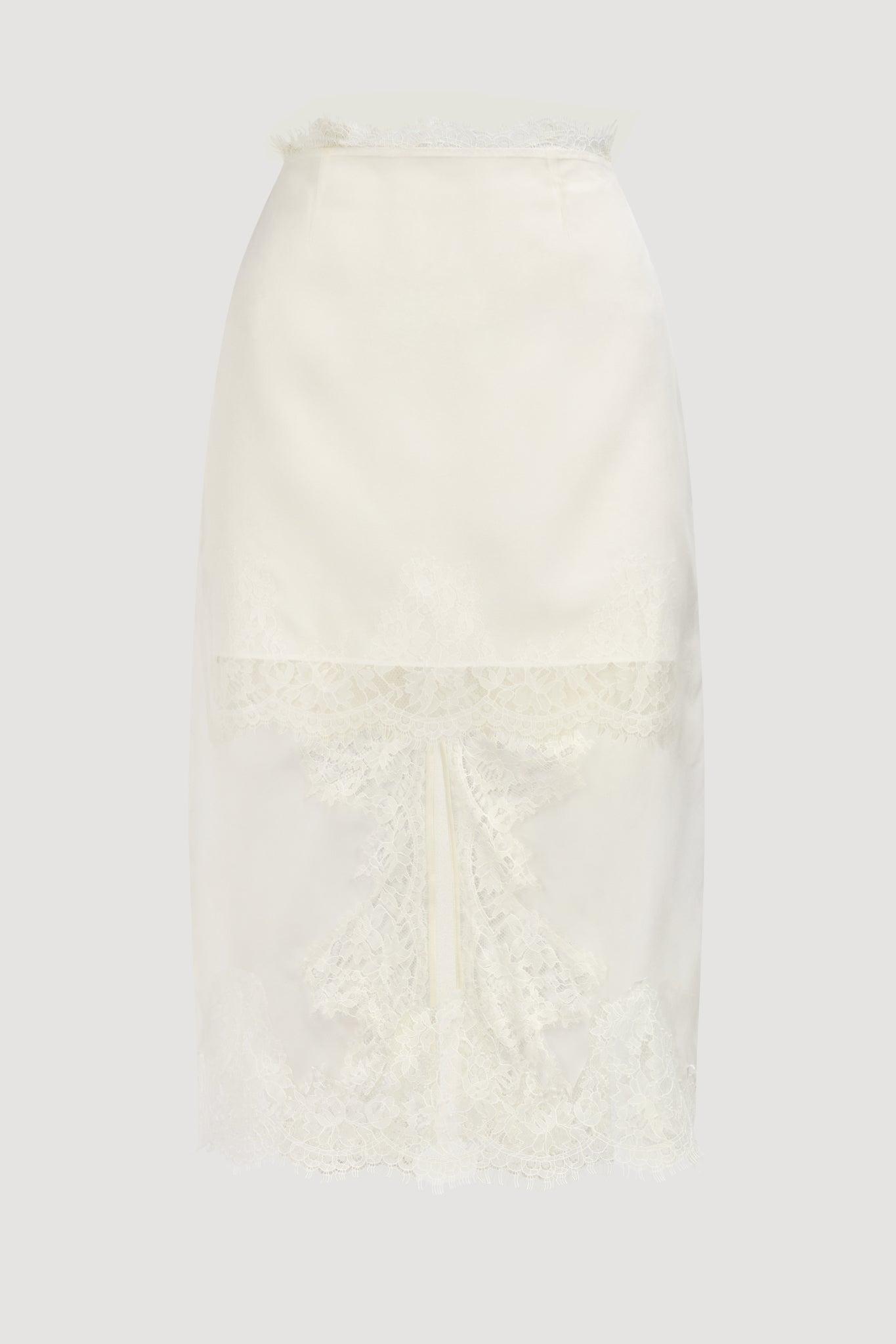 Ophelia Lace Skirt-IVORY / 6 Product Image