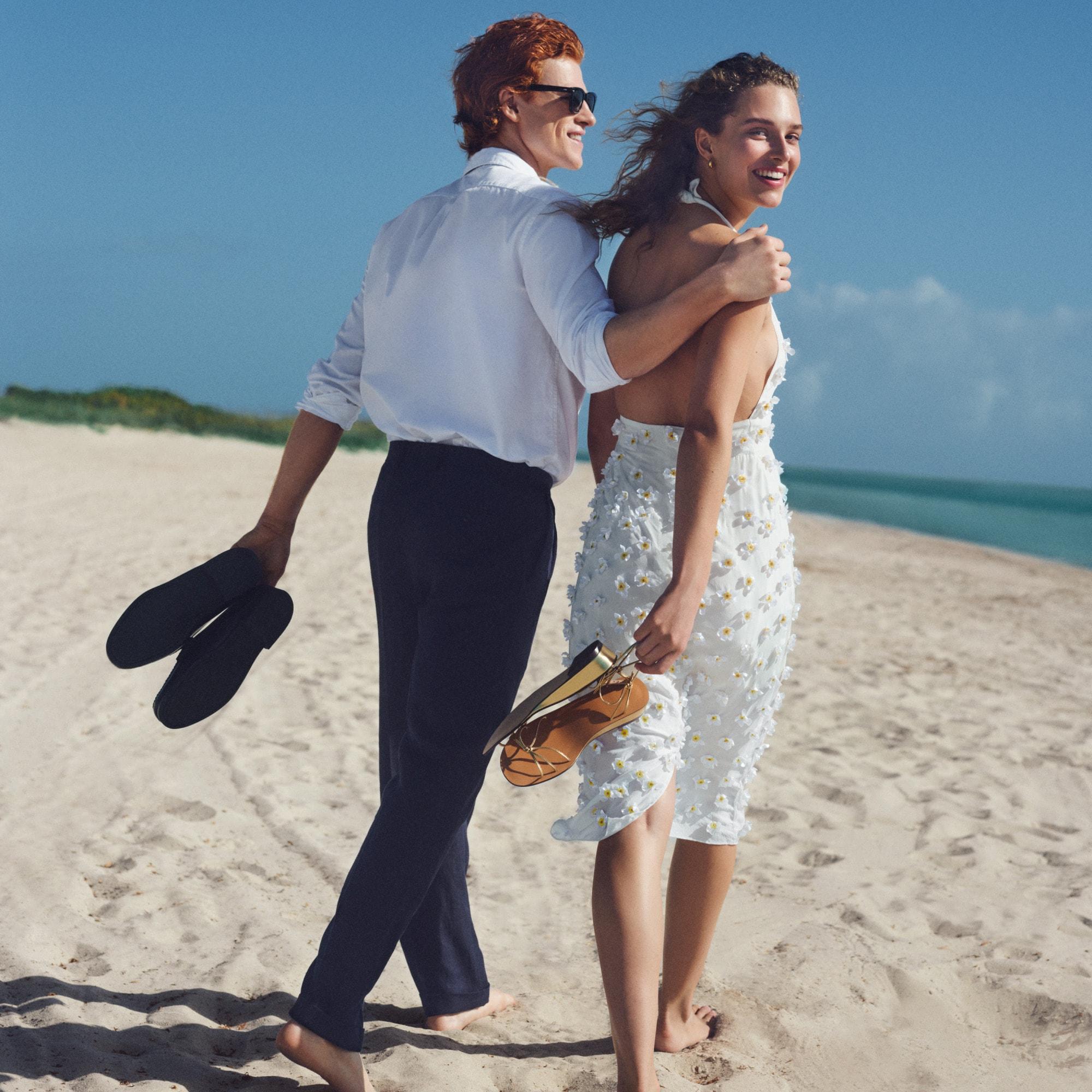 Collection embellished halter midi dress Product Image