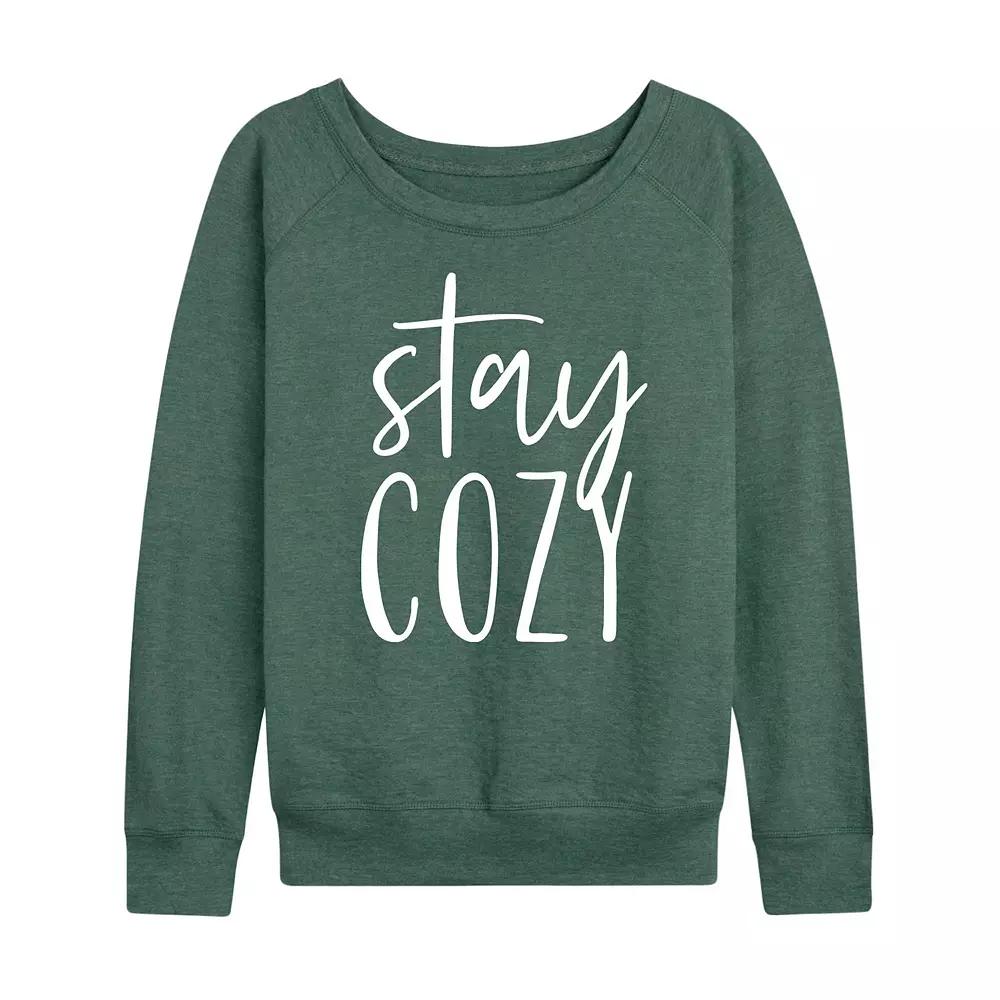 Women's Stay Cozy French Terry Long Sleeve Tee, Girl's,  Product Image