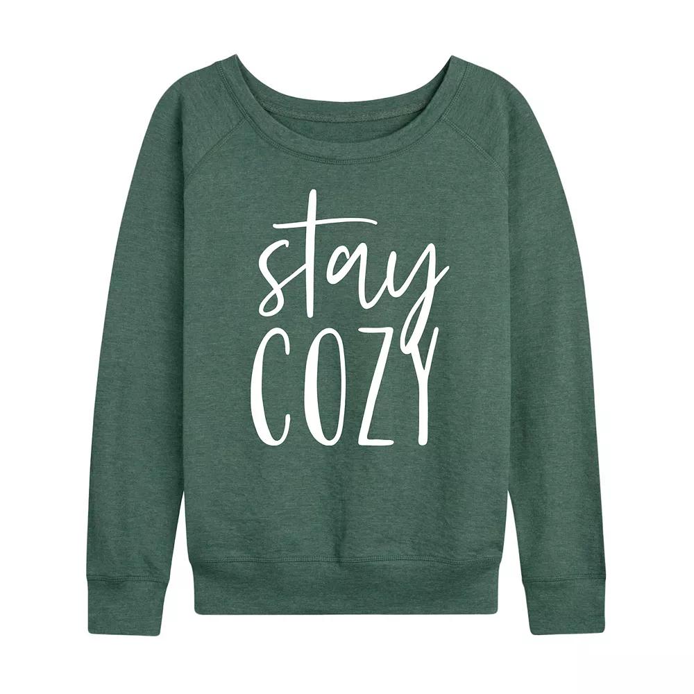 Women's Stay Cozy French Terry Long Sleeve Tee, Girl's,  Product Image