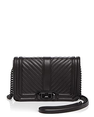 Rebecca Minkoff Love Chevron Quilt Small Leather Crossbody Product Image