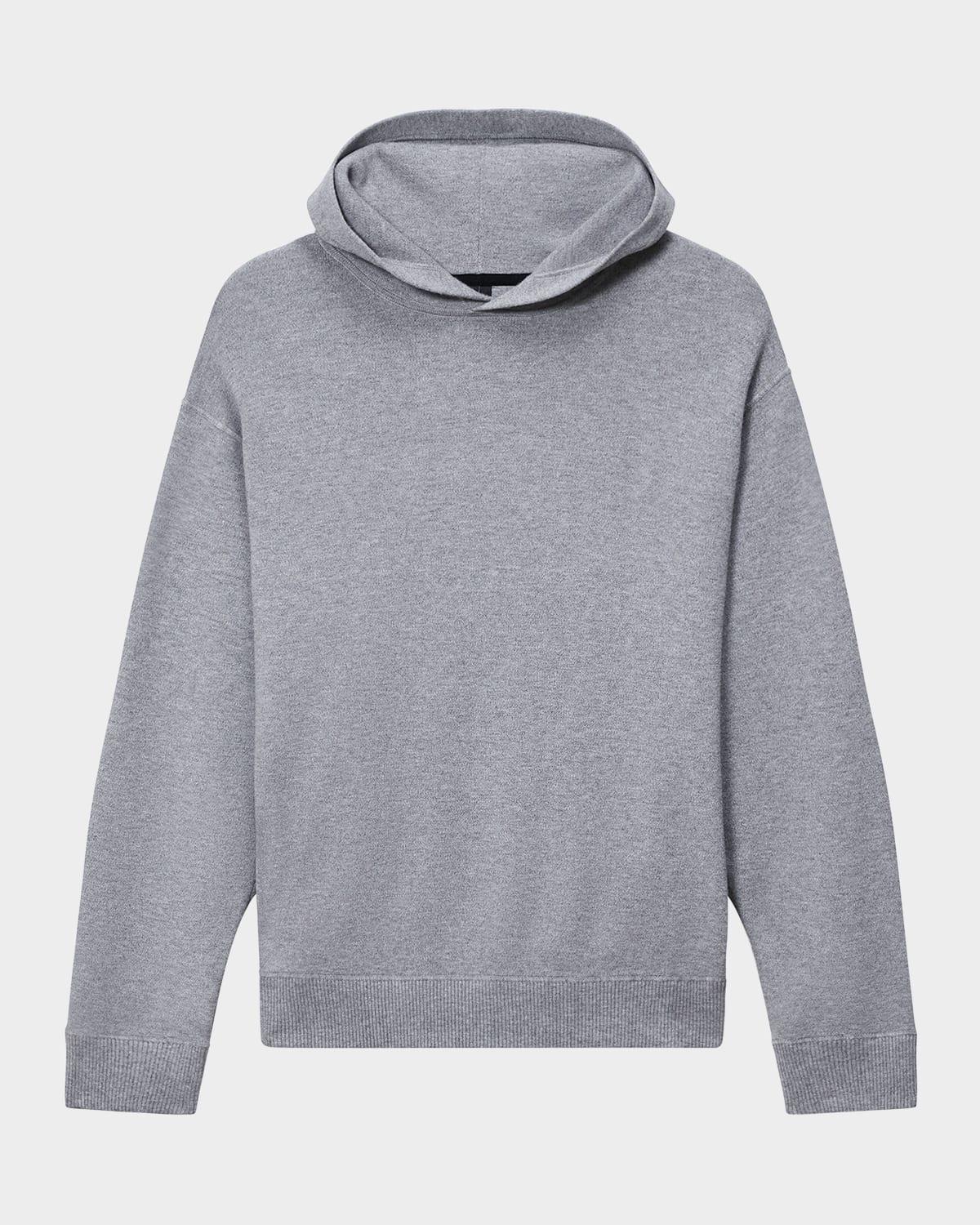Mens Compact-Knit Hooded Sweater Product Image