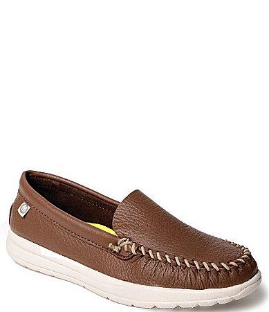 Minnetonka Womens Discover Deerskin Slip Ons Product Image
