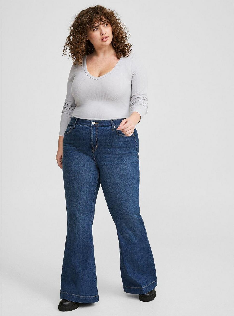 Ribbed V-Neck Top Product Image