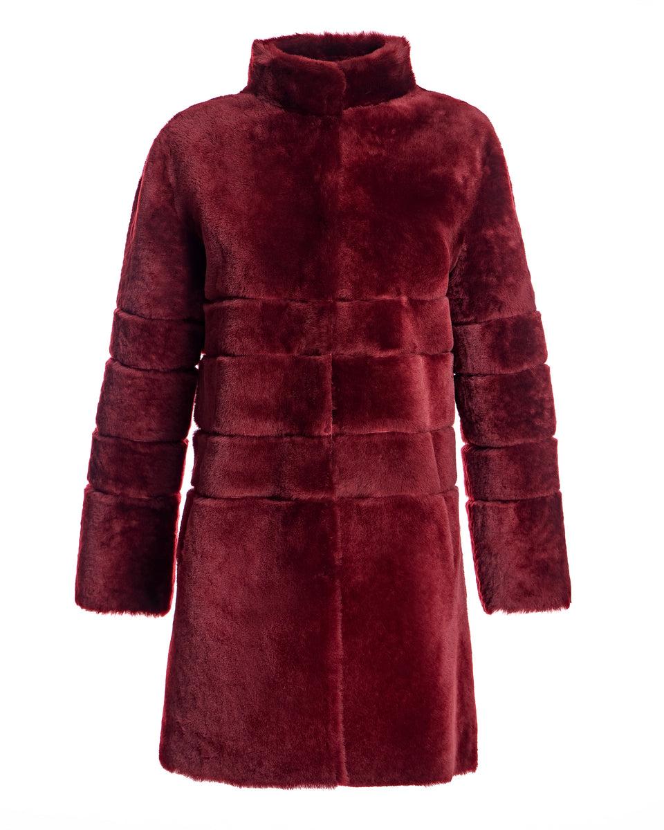 Maximilian Horizontal Shearling Jacket-Maximilian Product Image