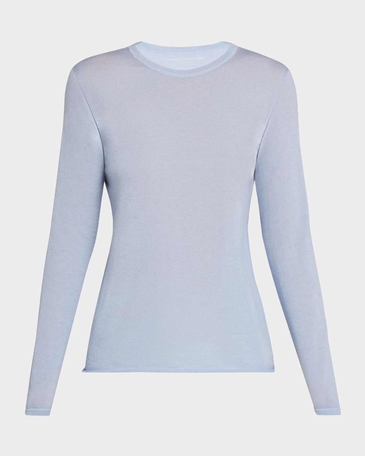 Womens Cashmere Crewneck Sweater Product Image