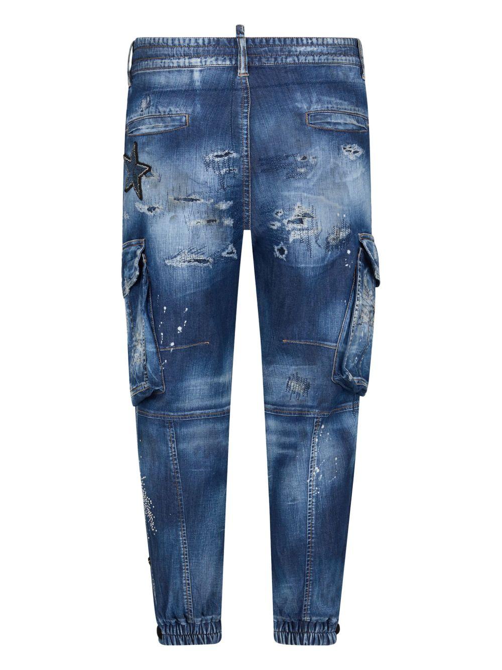 embellished cargo jeans Product Image