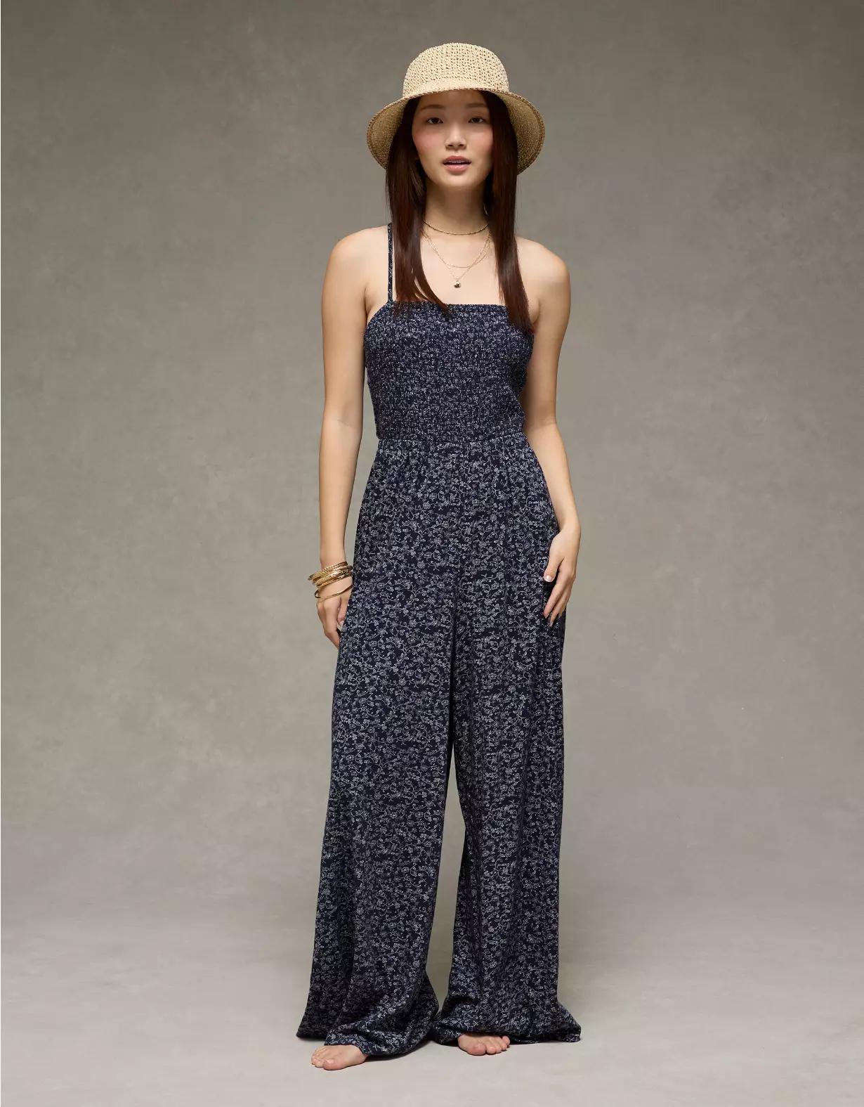 AE Sunchaser Knit Babydoll Jumpsuit Women's Product Image