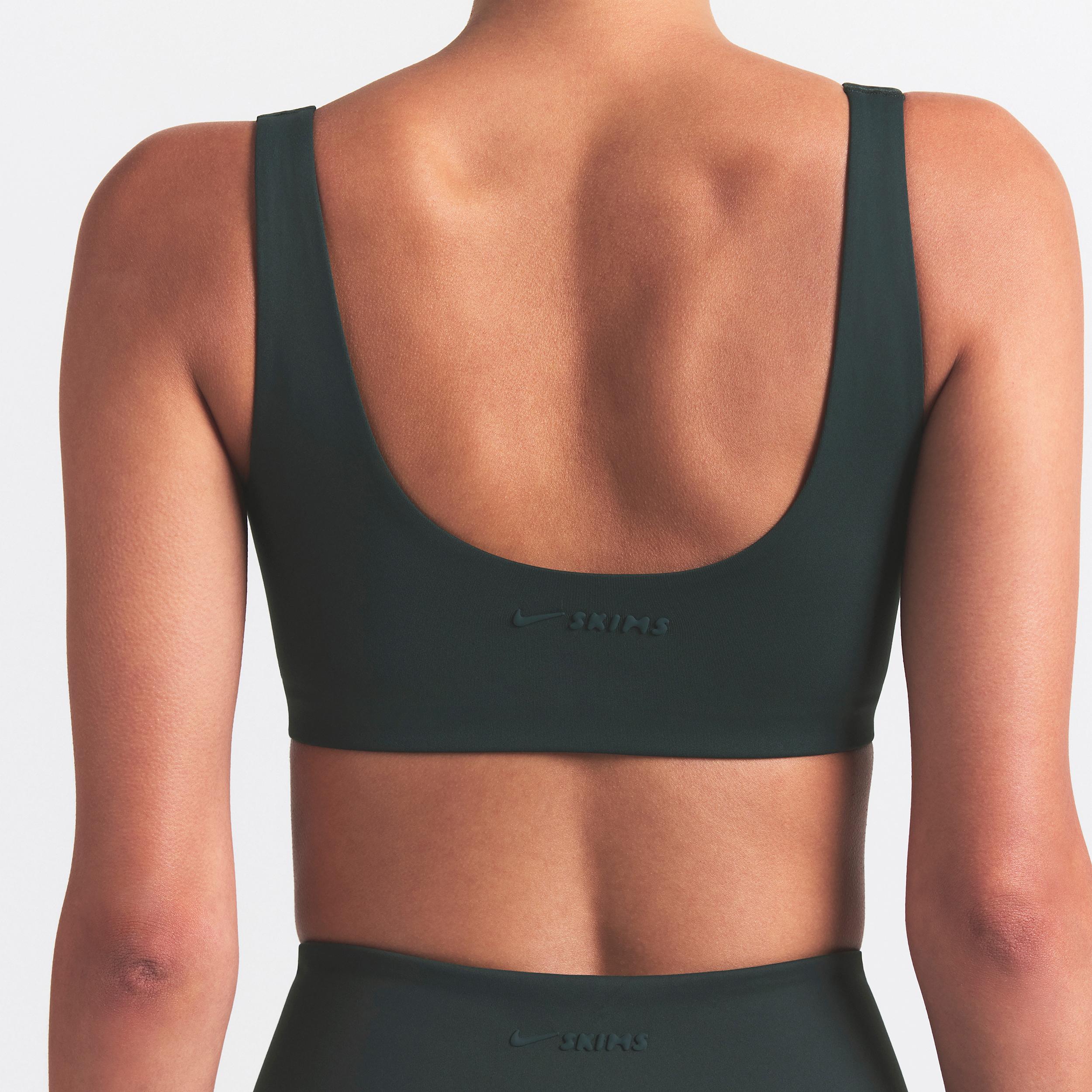 Nike Womens SKIMS Matte Scoop-Neck Bra | BRSPT2723-DKT Product Image