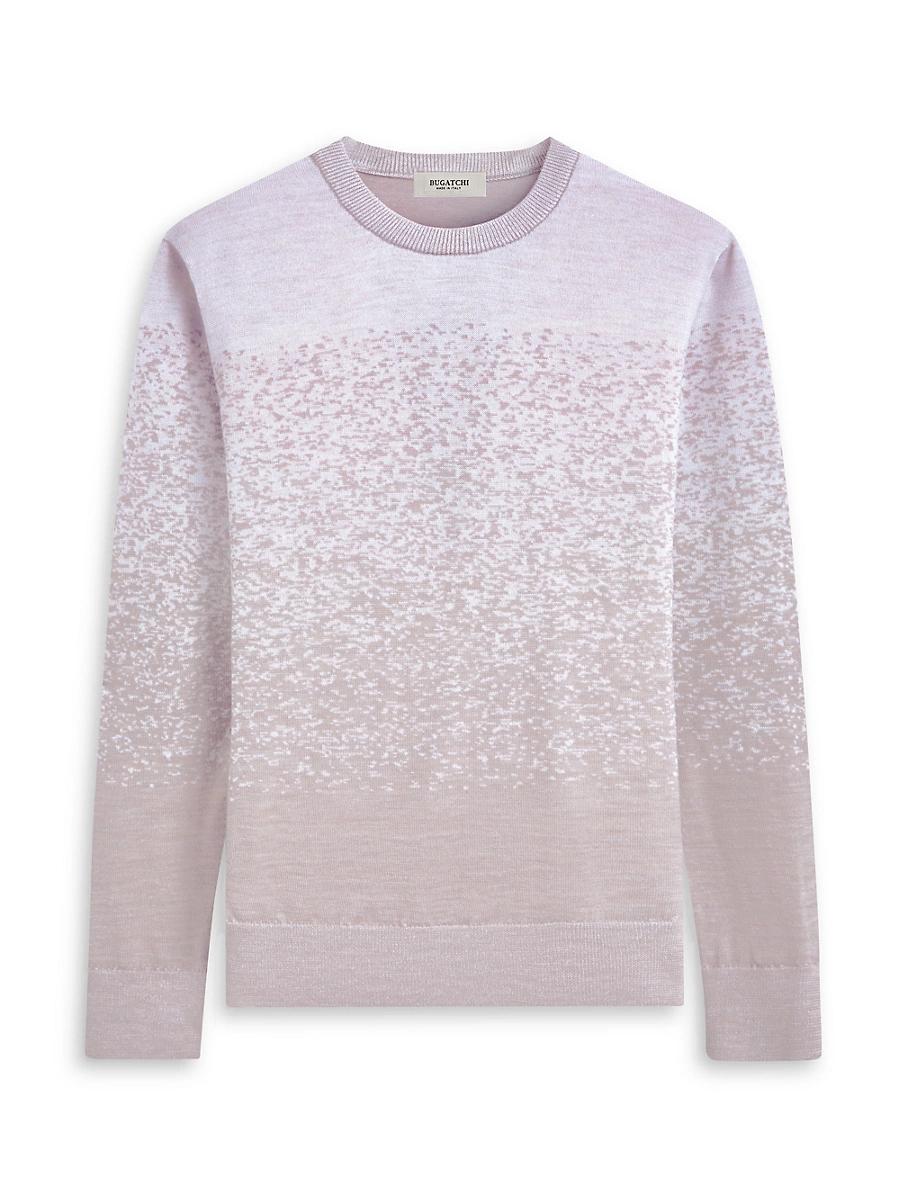 Mens Gradient Wool Crewneck Sweater Product Image