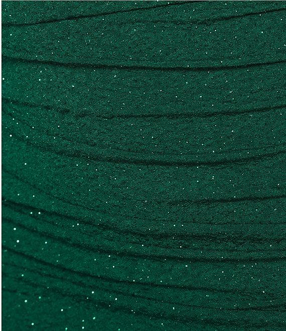 Honey and Rosie Adjustable Spaghetti Strap Cowl Neck Fitted Short Shirred Dress Product Image