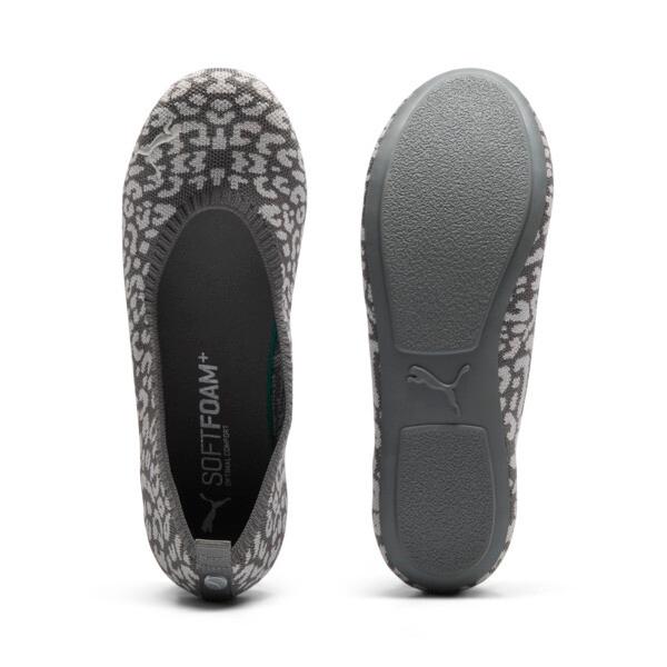 PUMA Ilana Leopard Women's Ballet Shoes in Flat Medium Grey/Galactic Grey Product Image