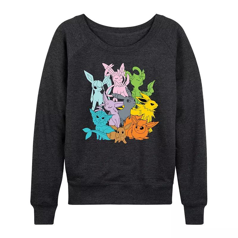 Women's Pokemon Eevolutions French Terry Long Sleeve Tee,  Product Image