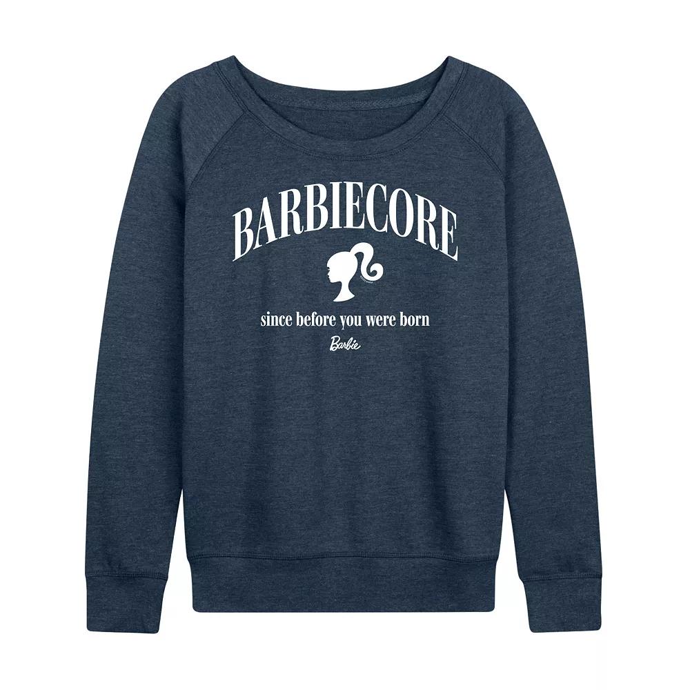 Women's Barbie® Since Before You Were Born French Terry Long Sleeve Tee, Girl's,  Product Image